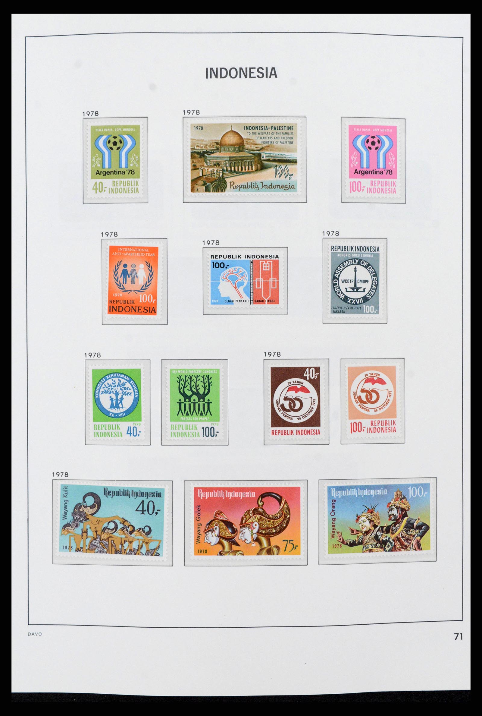38272 0087 - Stamp collection 38272 Indonesia 1949-2009.