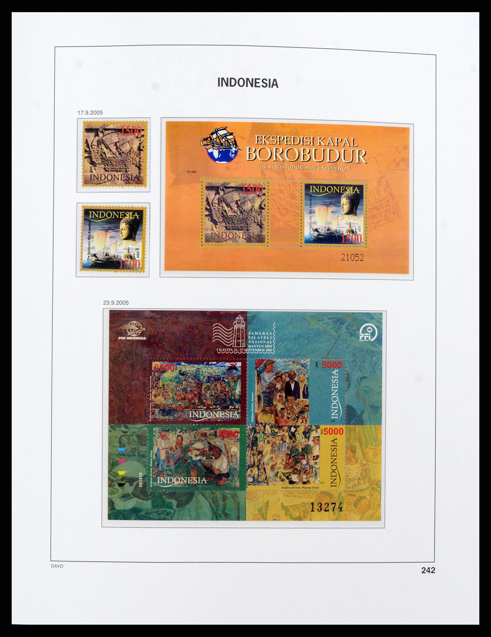 38272 0263 - Stamp collection 38272 Indonesia 1949-2009.