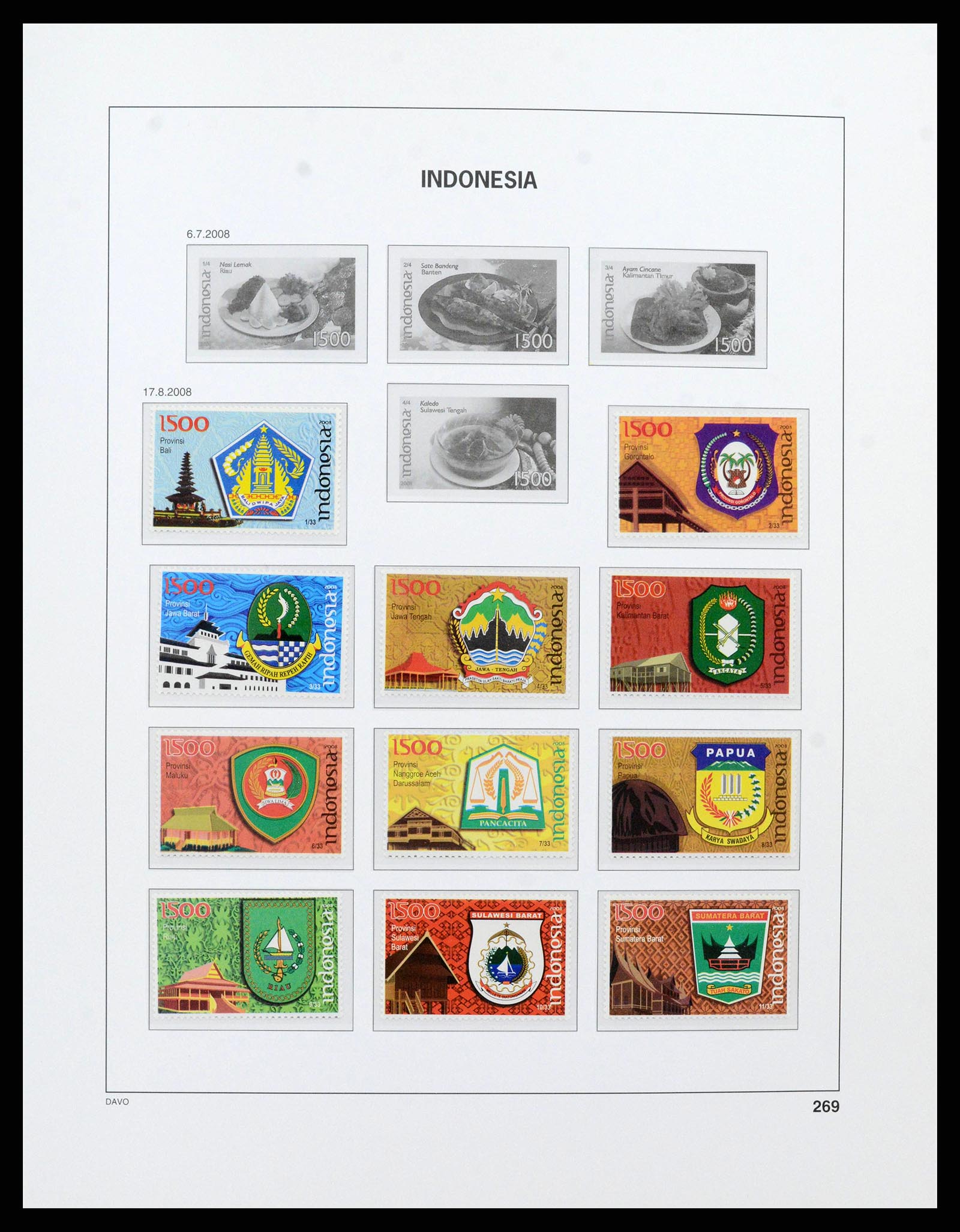 38272 0290 - Stamp collection 38272 Indonesia 1949-2009.
