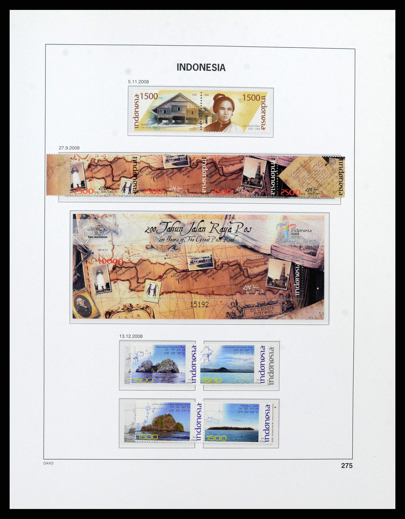 38272 0296 - Stamp collection 38272 Indonesia 1949-2009.