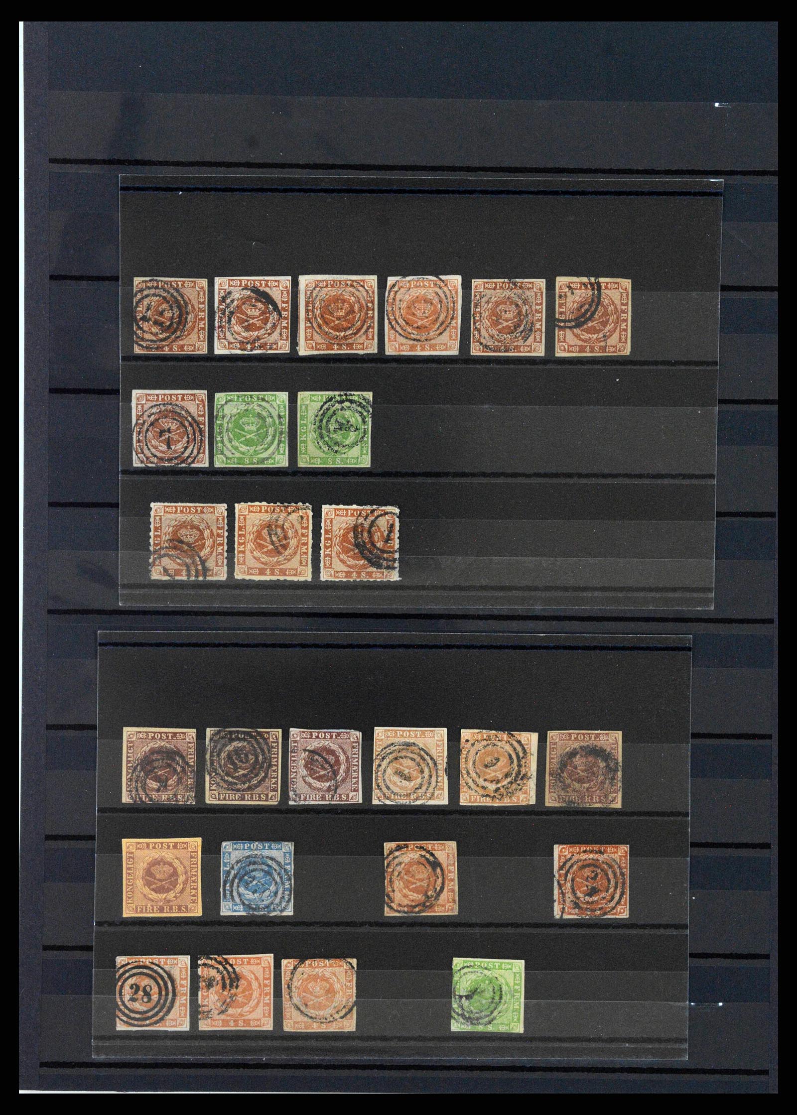 38274 0001 - Postzegelverzameling 38274 Denemarken klassiek 1851-1870.