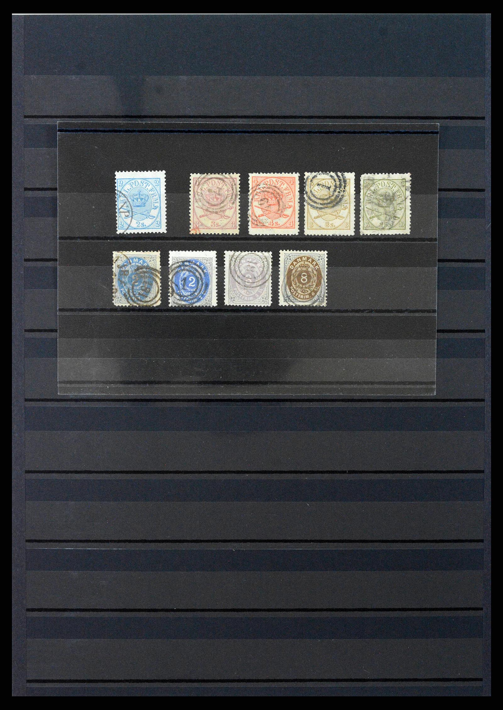 38274 0002 - Postzegelverzameling 38274 Denemarken klassiek 1851-1870.