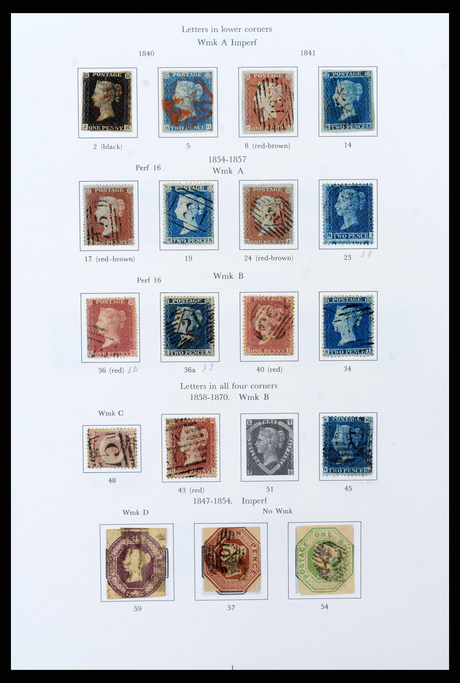 38275 0001 - Postzegelverzameling 38275 Engeland 1840-1983.