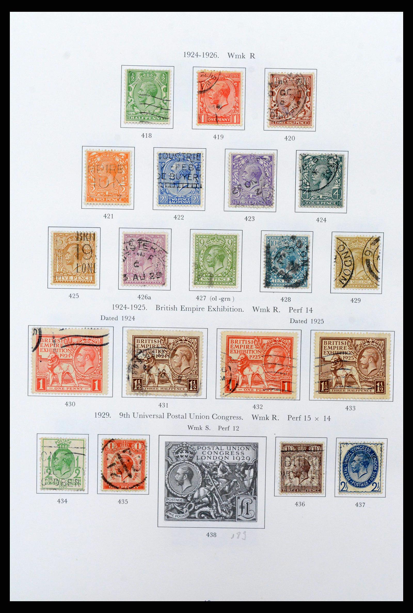 38275 0010 - Postzegelverzameling 38275 Engeland 1840-1983.
