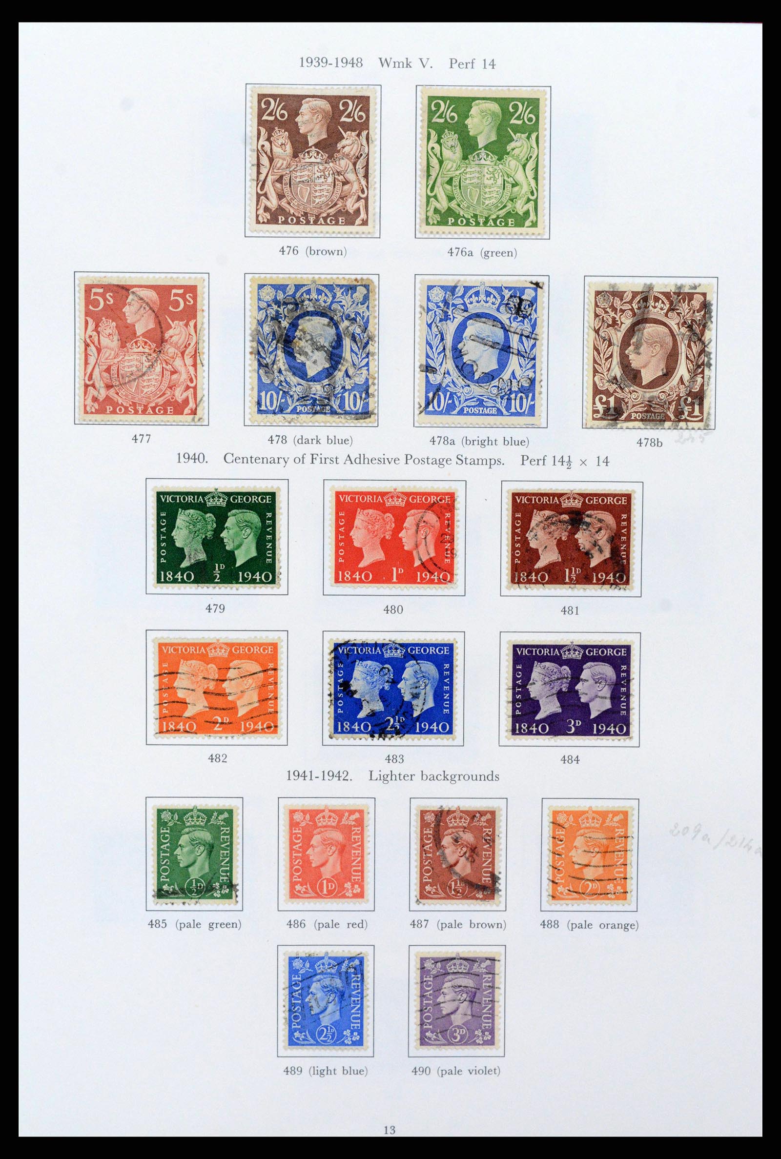 38275 0013 - Postzegelverzameling 38275 Engeland 1840-1983.
