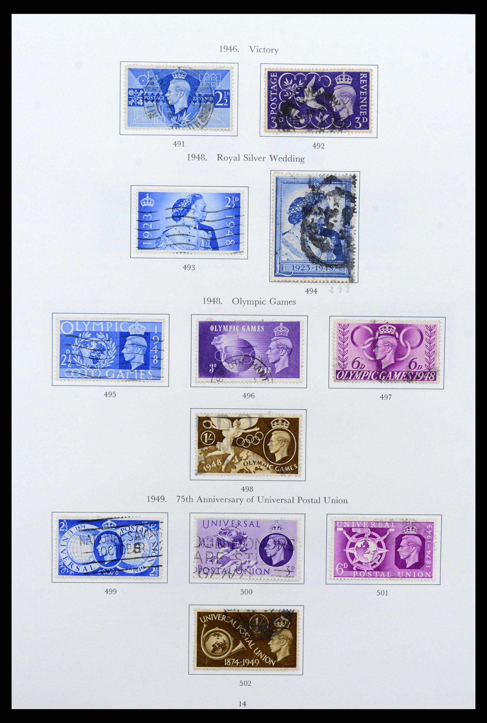 38275 0014 - Postzegelverzameling 38275 Engeland 1840-1983.