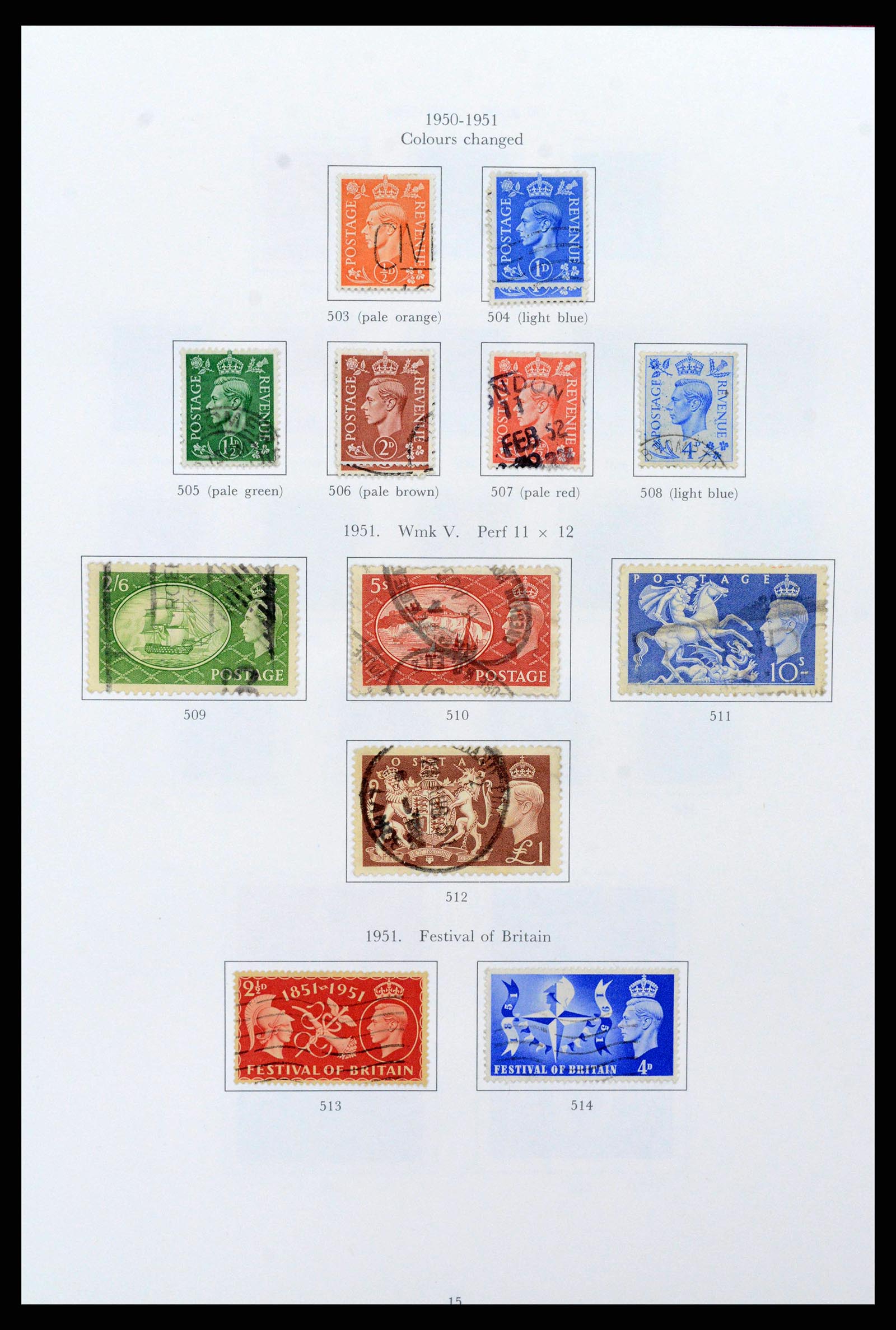 38275 0015 - Postzegelverzameling 38275 Engeland 1840-1983.