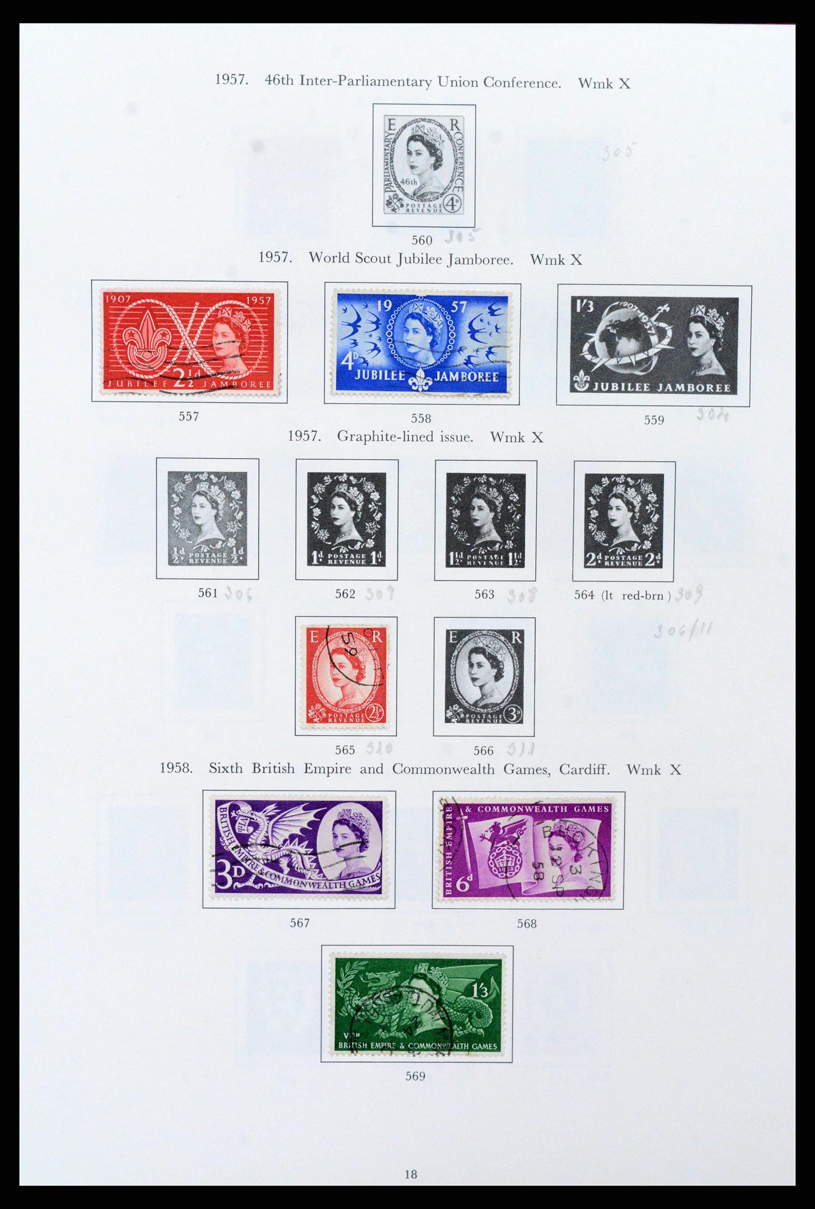 38275 0018 - Postzegelverzameling 38275 Engeland 1840-1983.