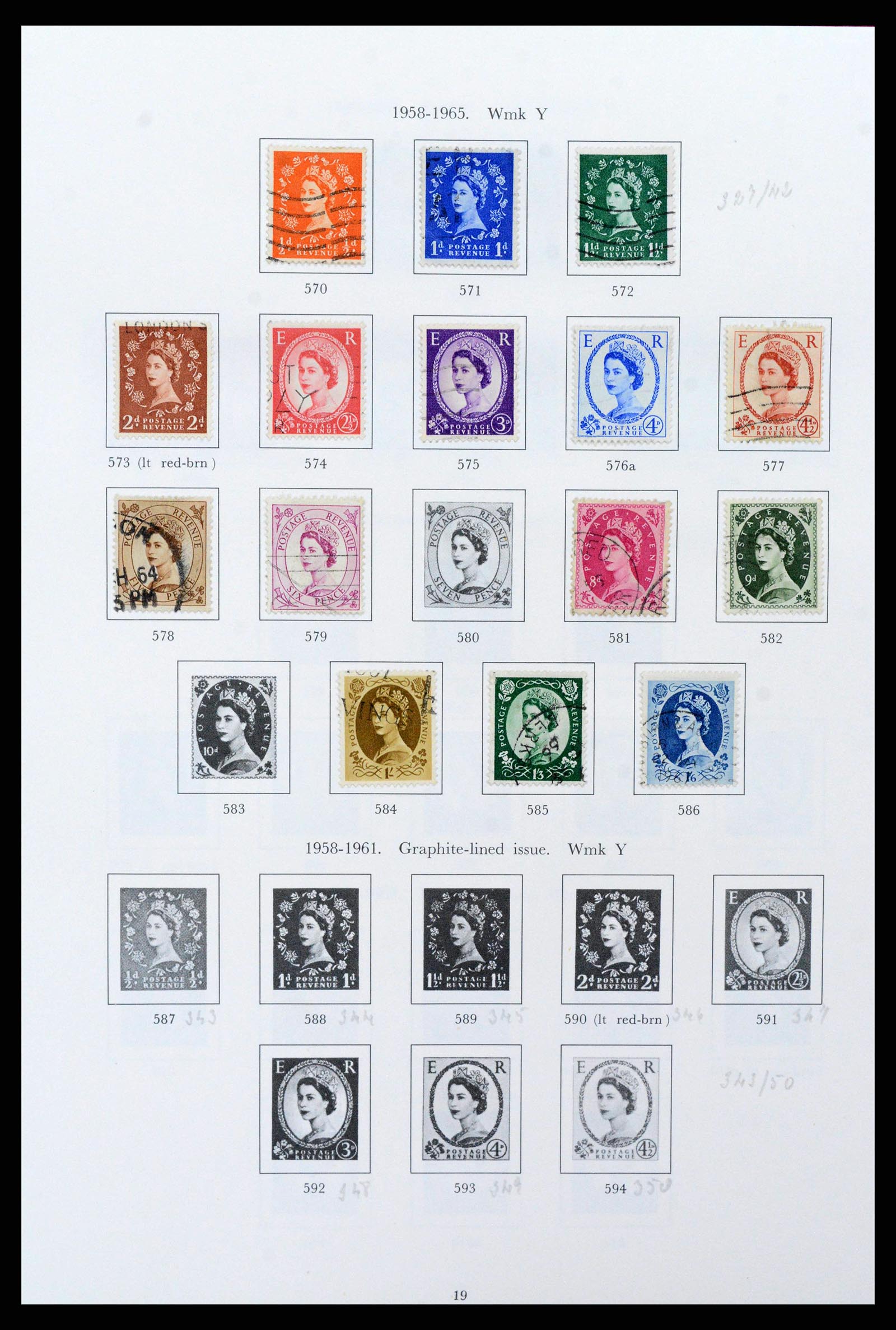 38275 0019 - Stamp collection 38275 Great Britain 1840-1983.