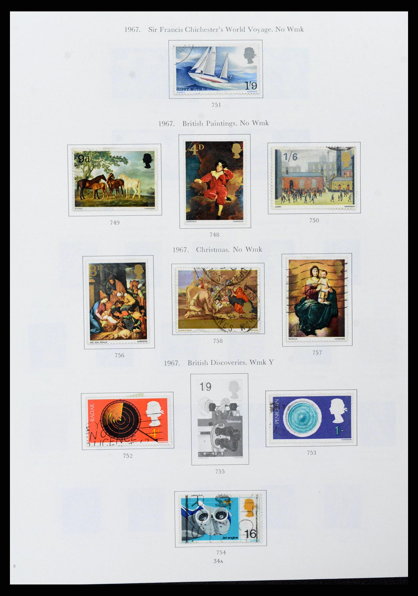 38275 0034 - Postzegelverzameling 38275 Engeland 1840-1983.