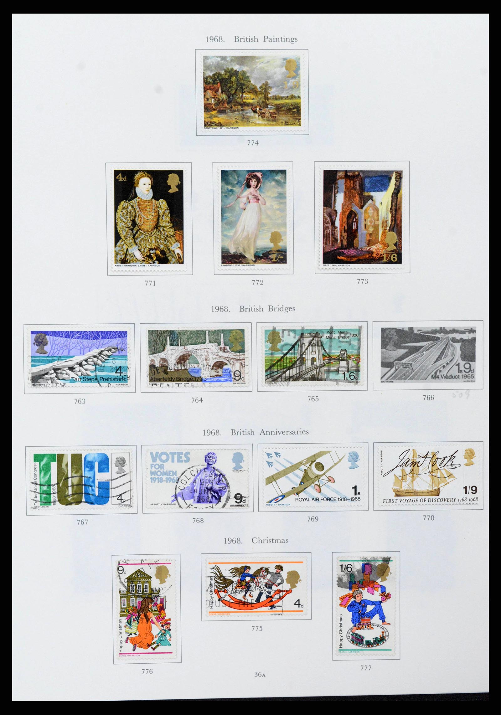 38275 0036 - Postzegelverzameling 38275 Engeland 1840-1983.