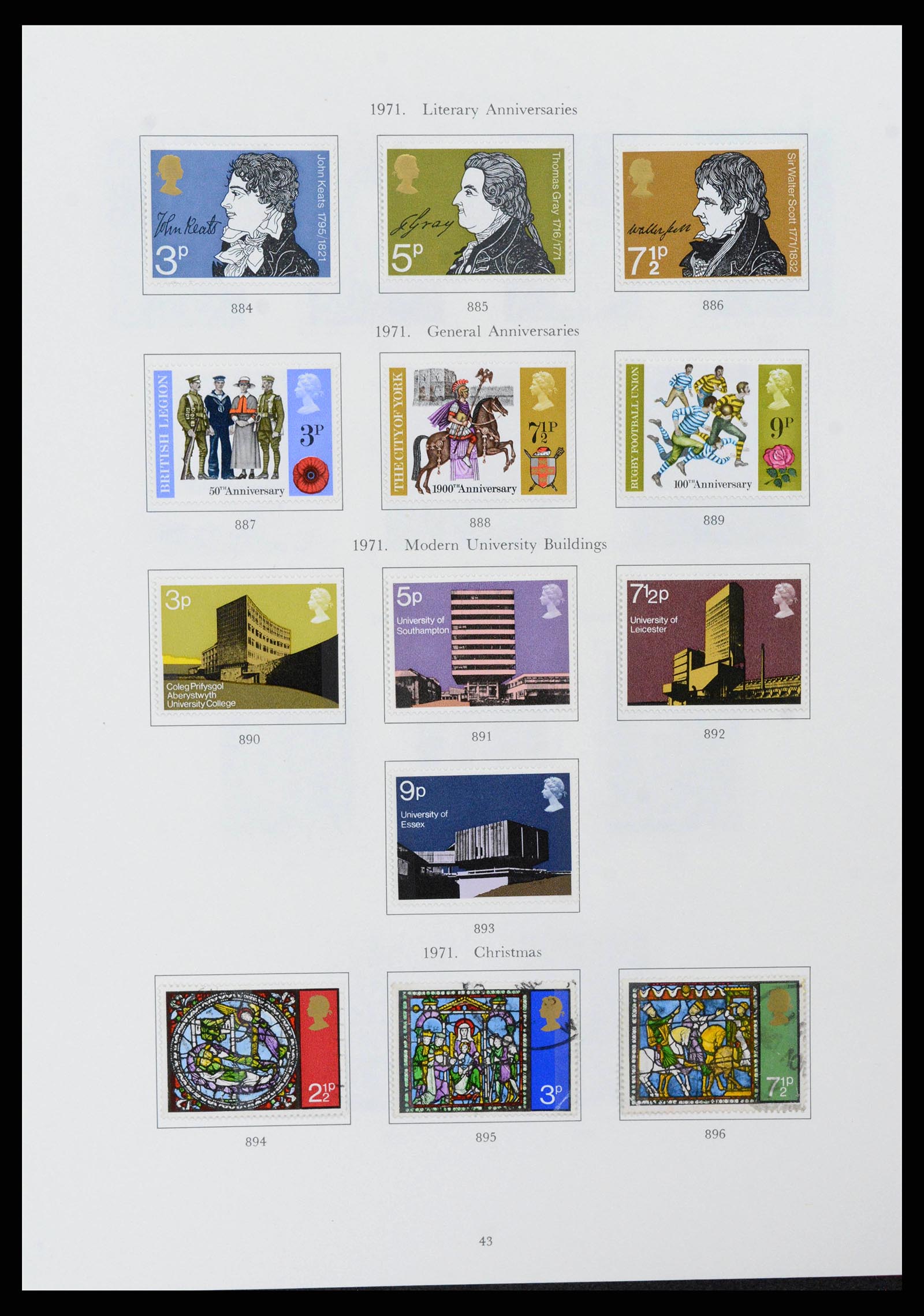 38275 0045 - Postzegelverzameling 38275 Engeland 1840-1983.