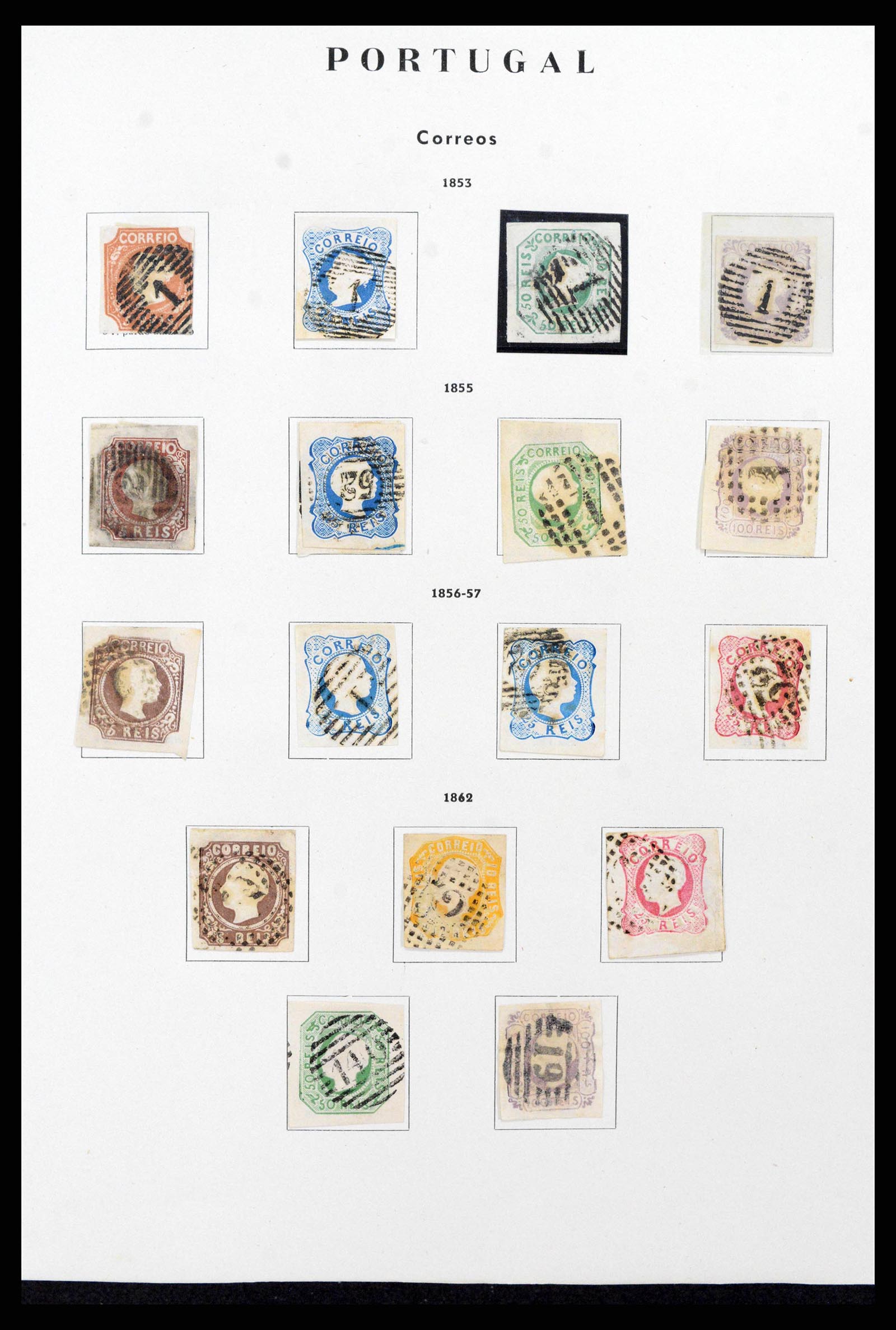 38280 0001 - Postzegelverzameling 38280 Portugal 1853-1990.
