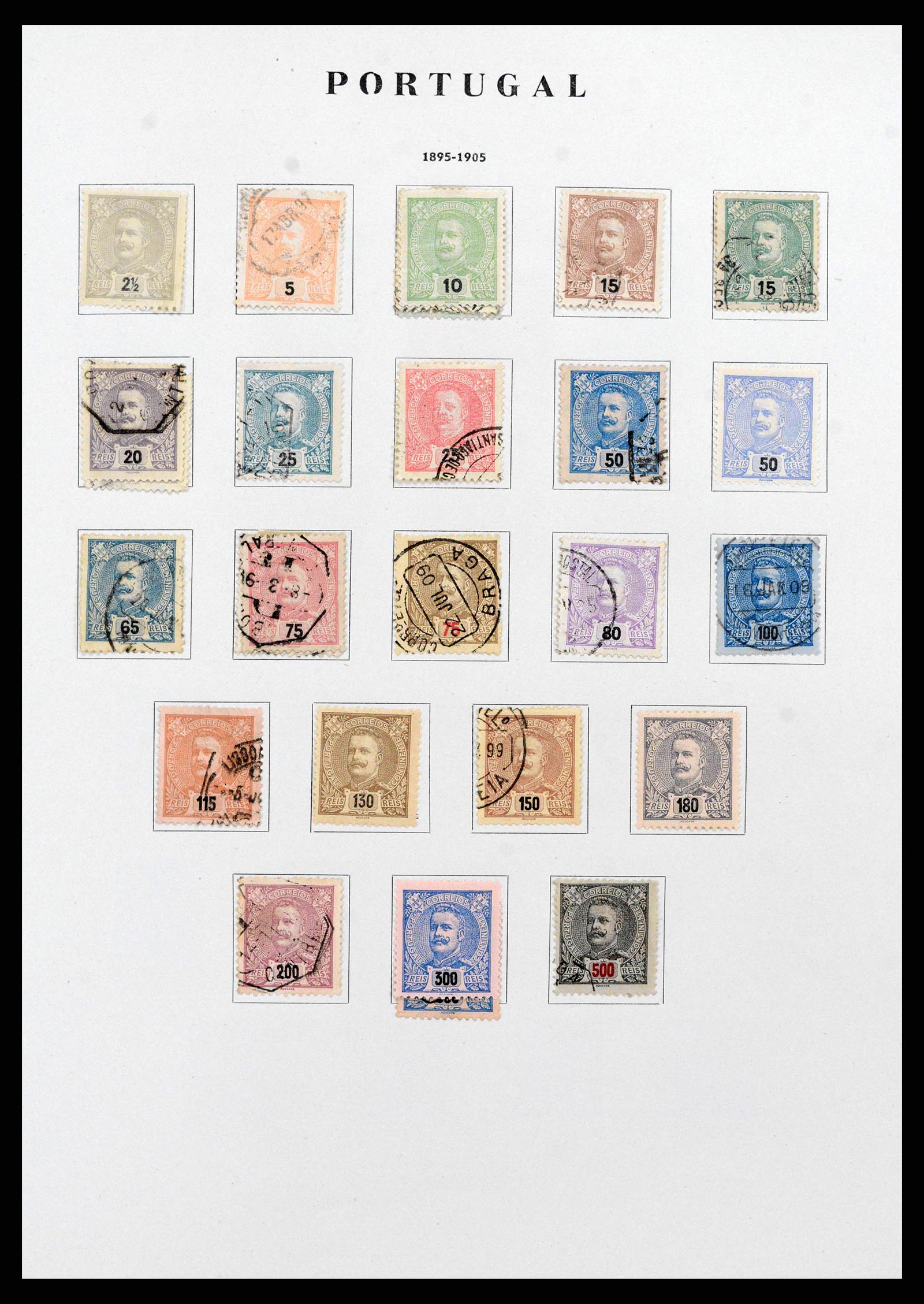 38280 0008 - Postzegelverzameling 38280 Portugal 1853-1990.
