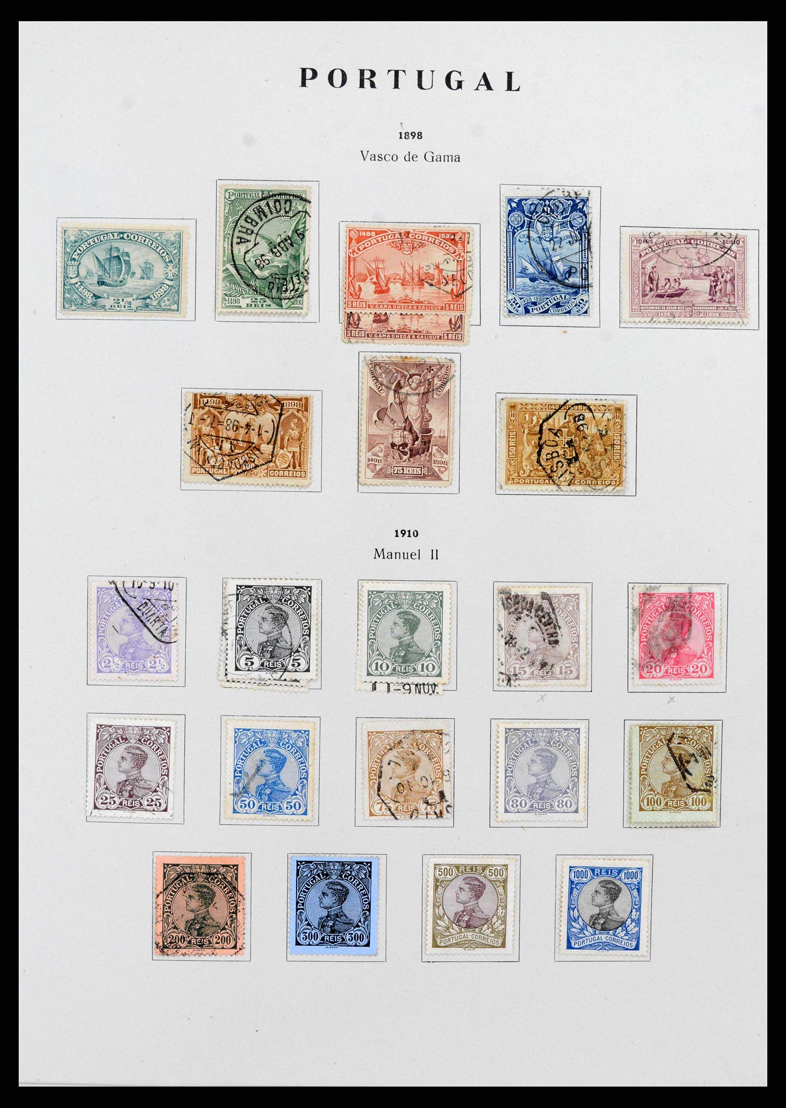 38280 0009 - Postzegelverzameling 38280 Portugal 1853-1990.