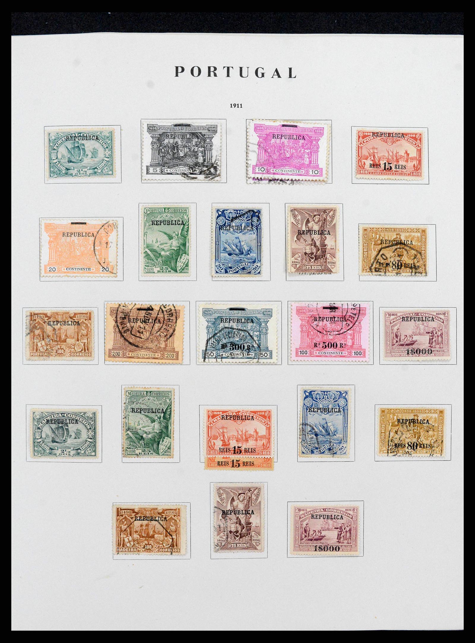 38280 0011 - Postzegelverzameling 38280 Portugal 1853-1990.