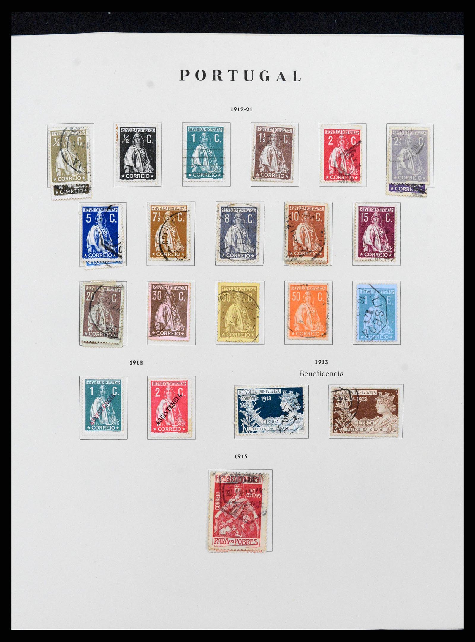 38280 0012 - Postzegelverzameling 38280 Portugal 1853-1990.