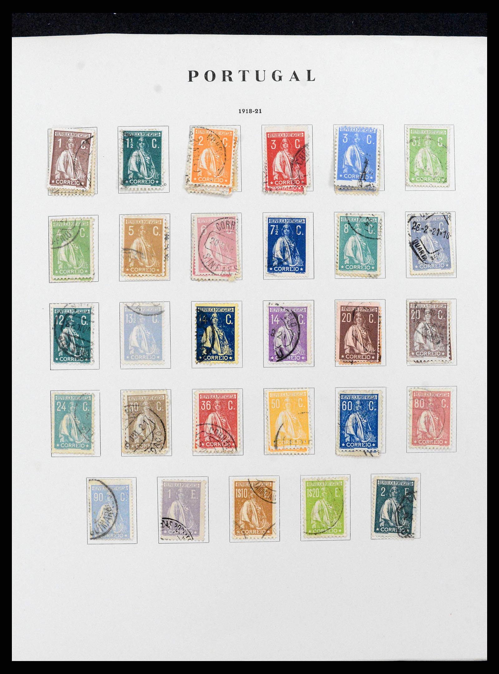 38280 0013 - Postzegelverzameling 38280 Portugal 1853-1990.
