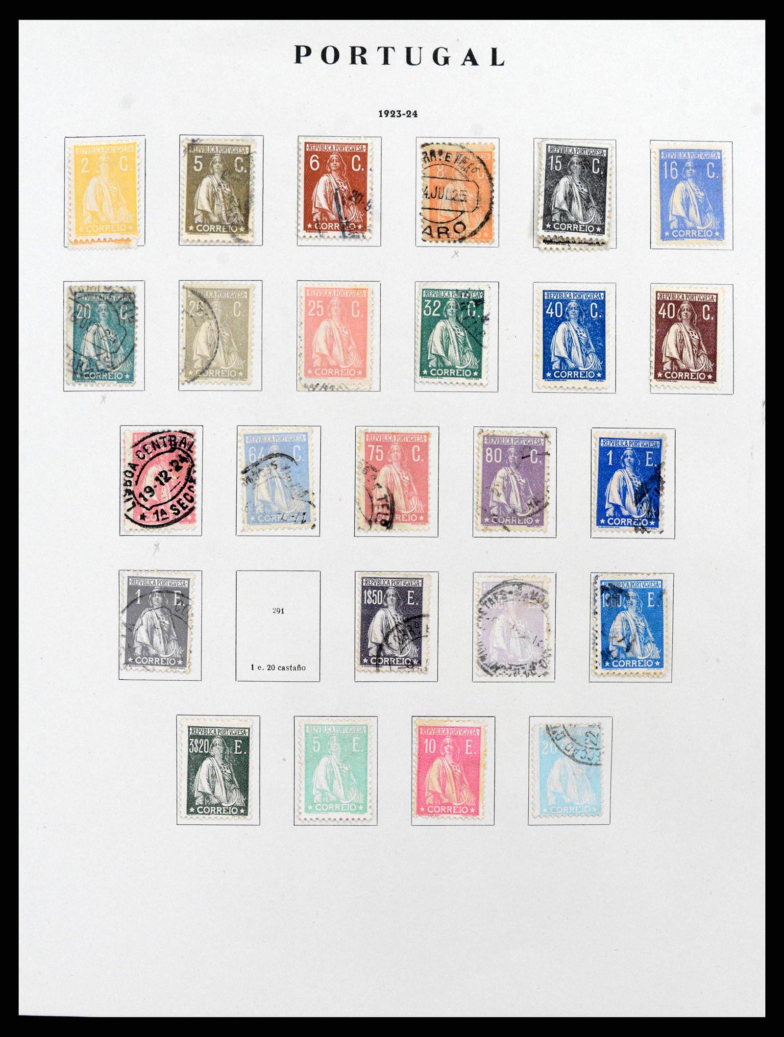 38280 0015 - Postzegelverzameling 38280 Portugal 1853-1990.
