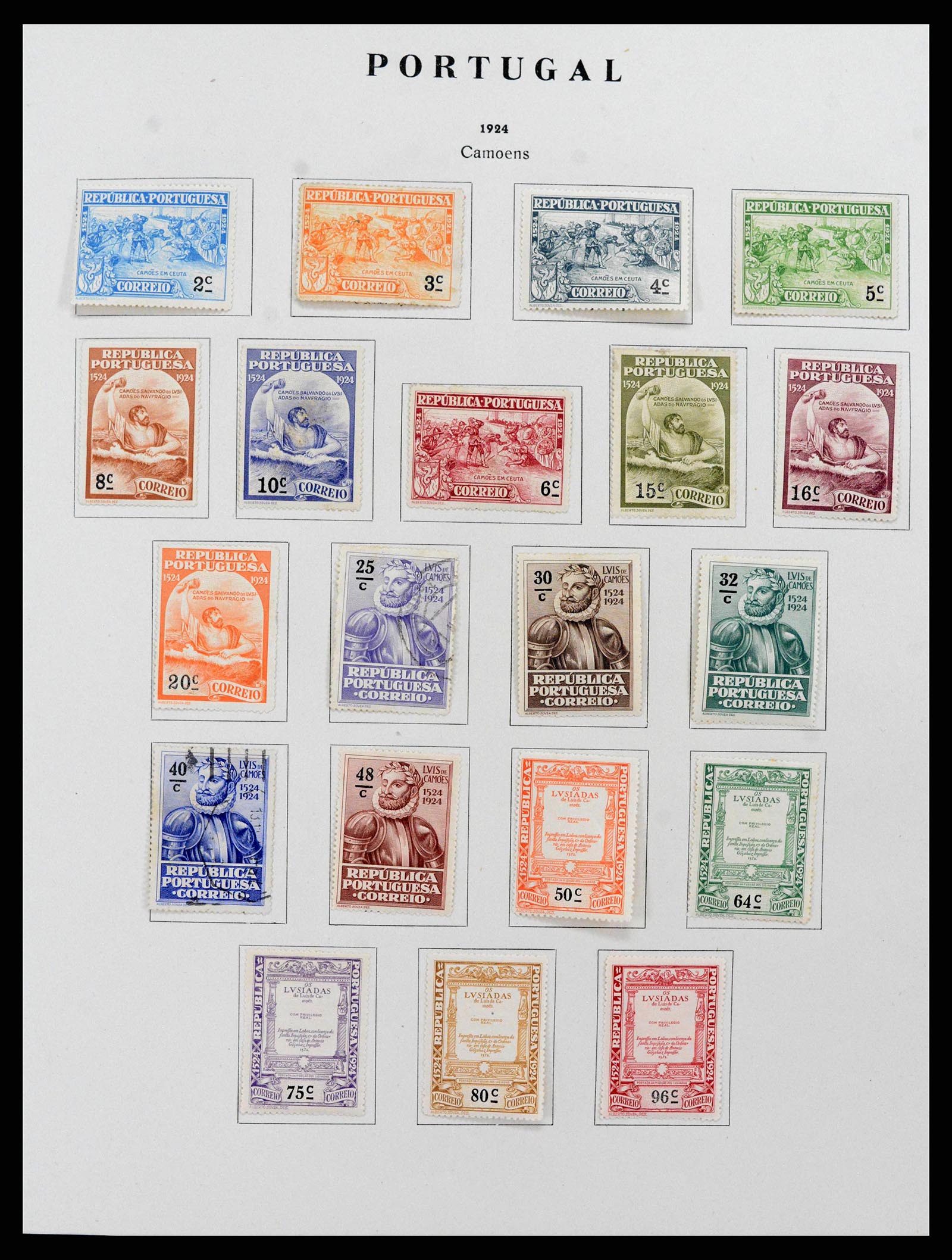 38280 0016 - Postzegelverzameling 38280 Portugal 1853-1990.