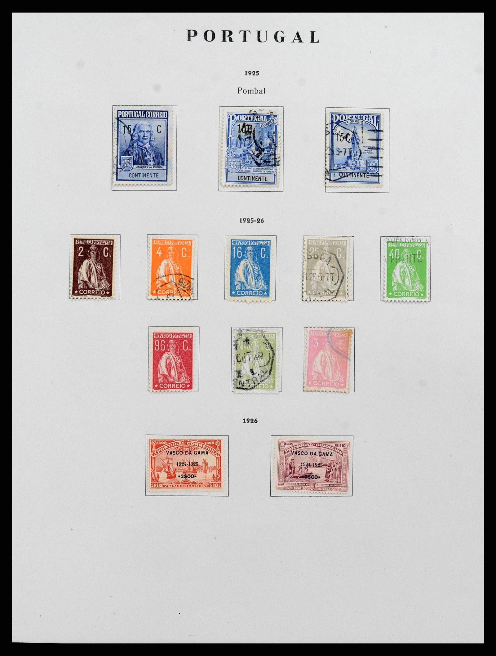 38280 0020 - Postzegelverzameling 38280 Portugal 1853-1990.