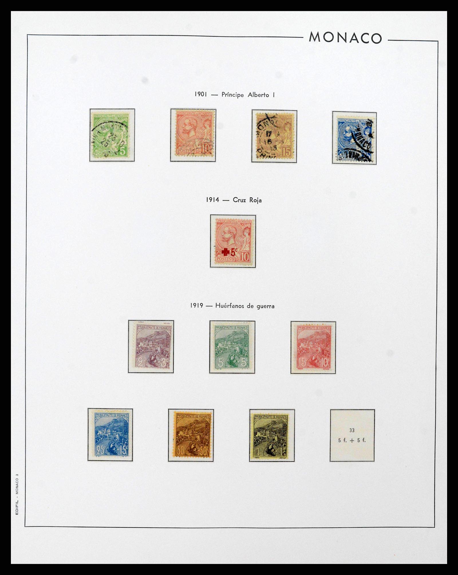 38283 0003 - Postzegelverzameling 38283 Monaco 1885-1989.
