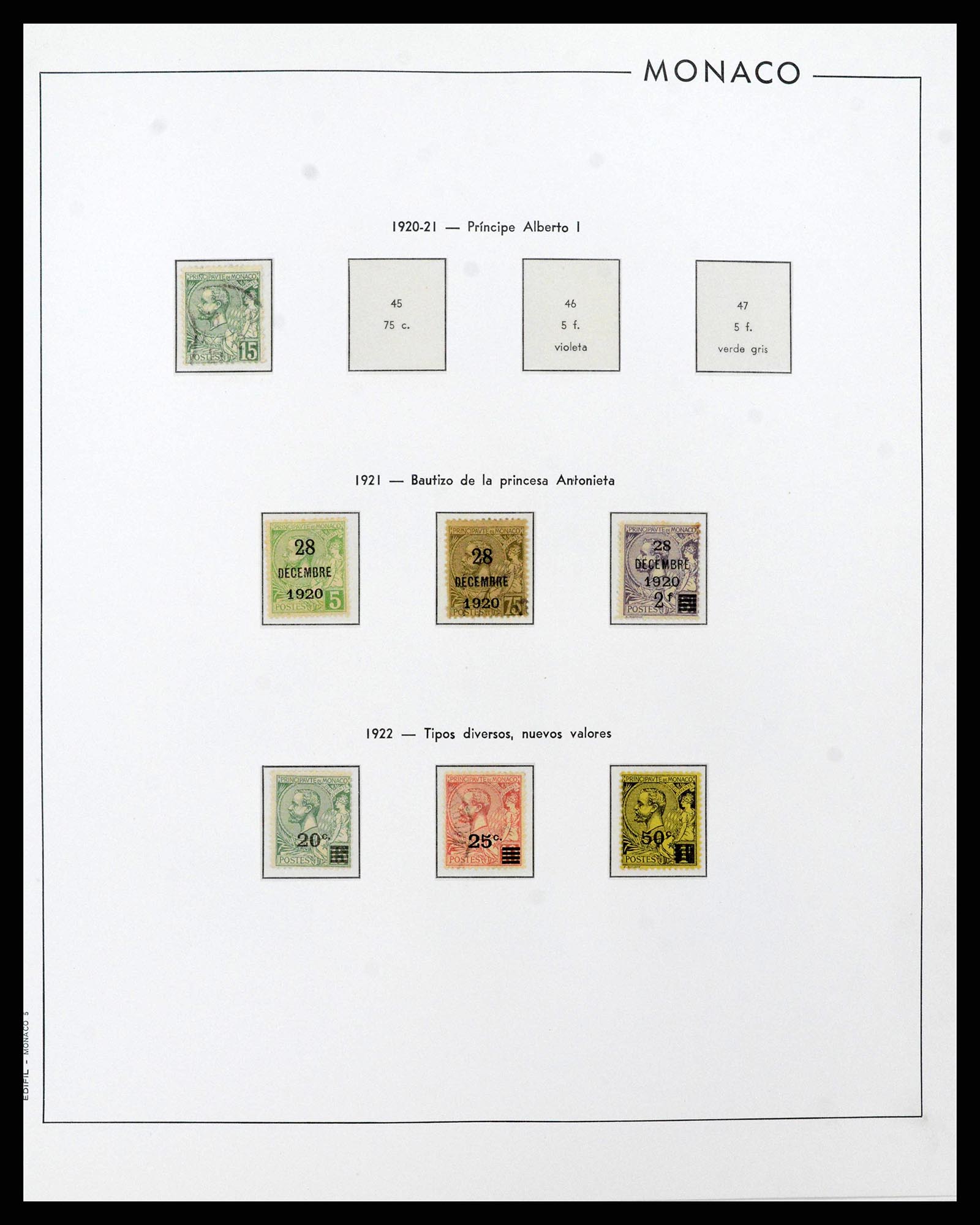 38283 0005 - Postzegelverzameling 38283 Monaco 1885-1989.