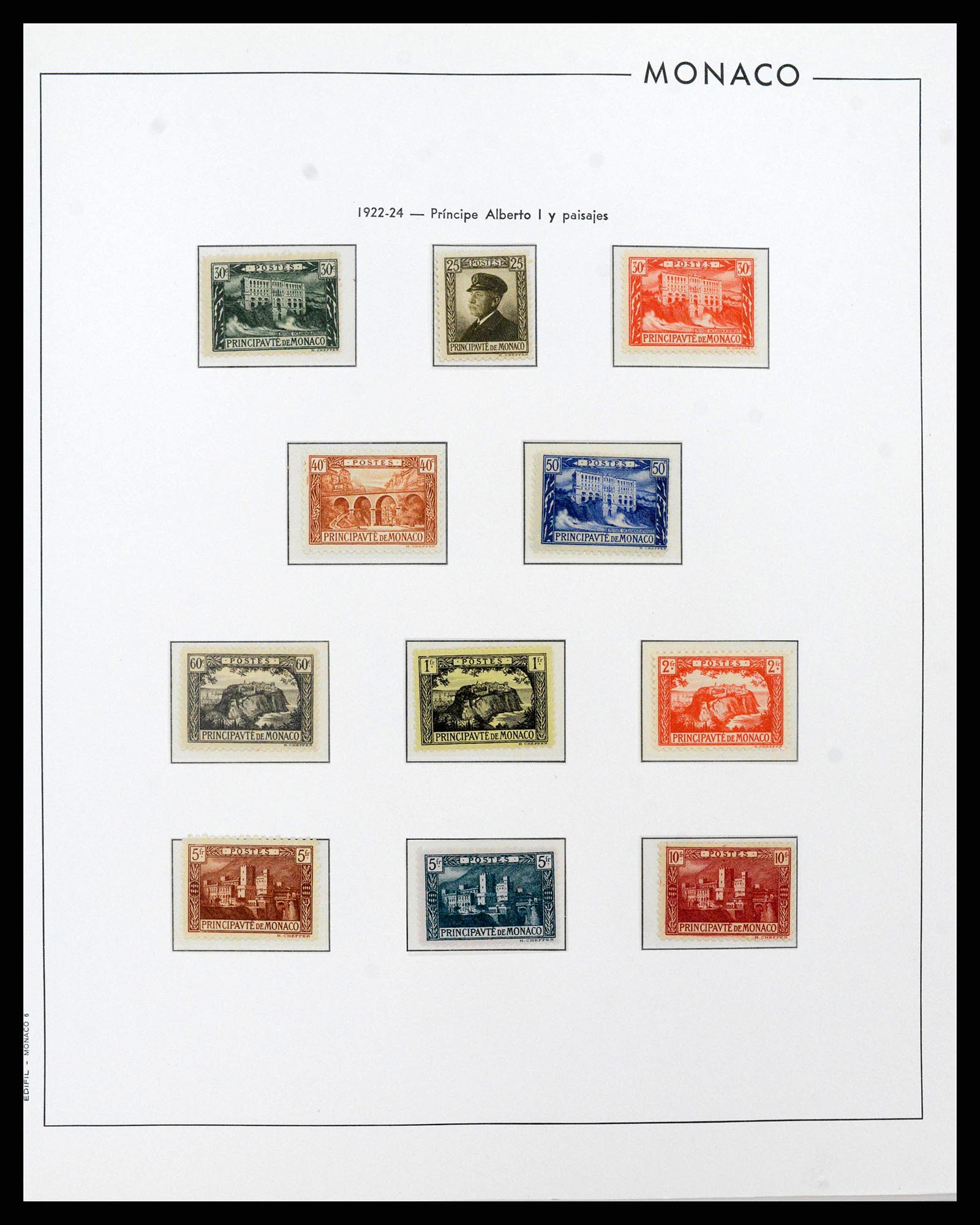 38283 0006 - Postzegelverzameling 38283 Monaco 1885-1989.