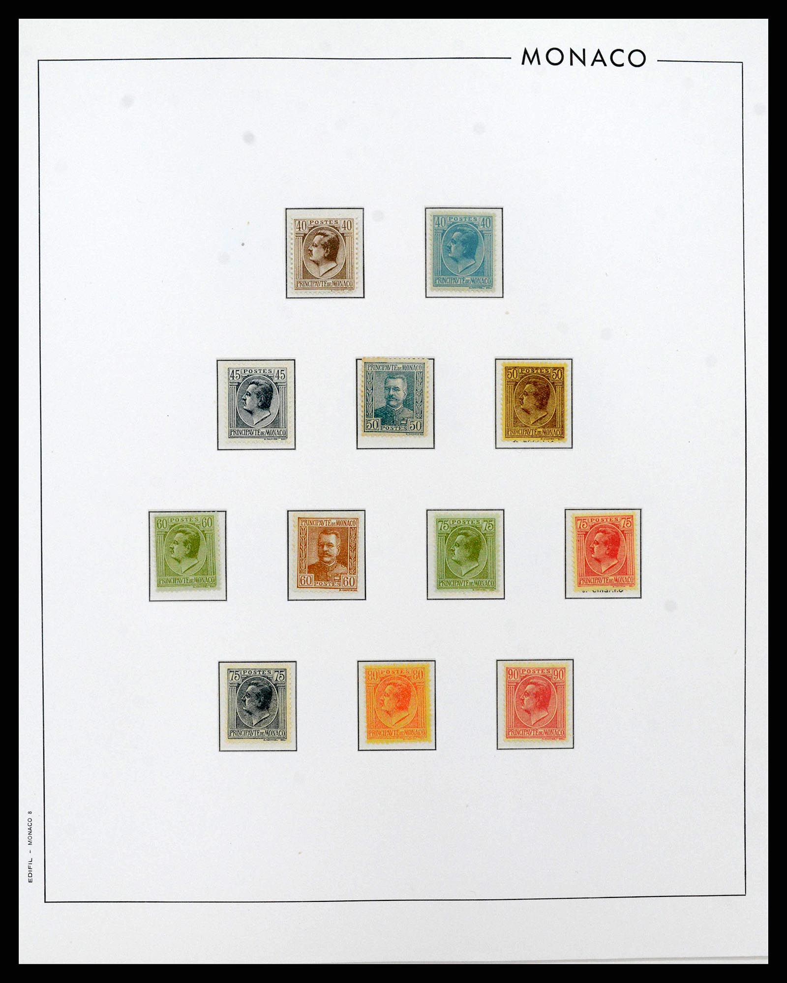 38283 0008 - Postzegelverzameling 38283 Monaco 1885-1989.