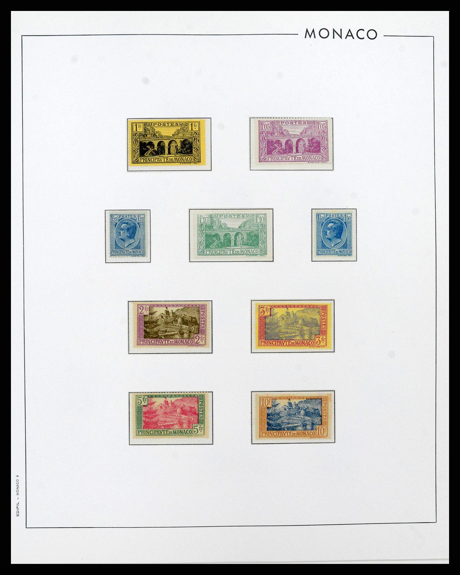 38283 0009 - Postzegelverzameling 38283 Monaco 1885-1989.