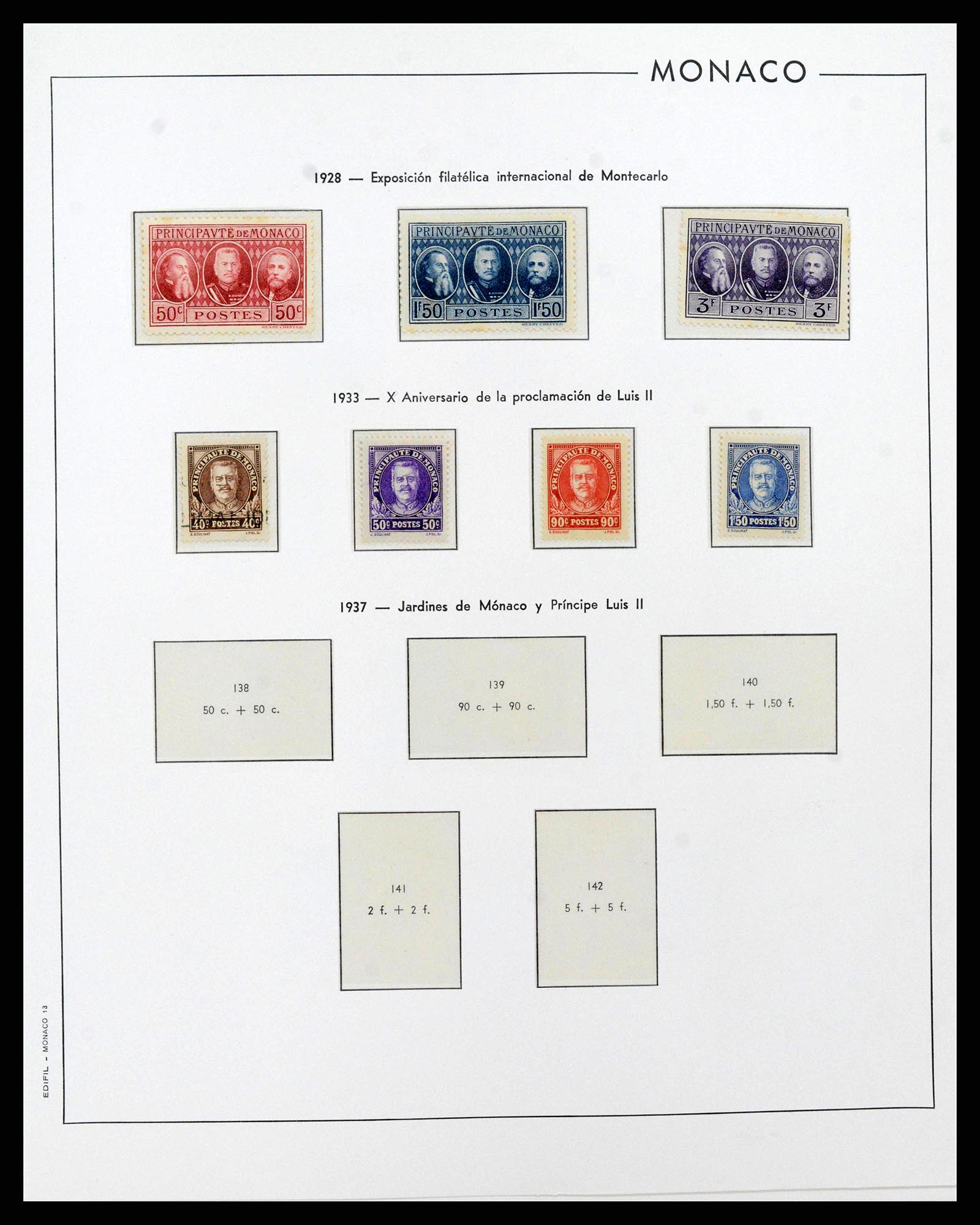 38283 0013 - Postzegelverzameling 38283 Monaco 1885-1989.