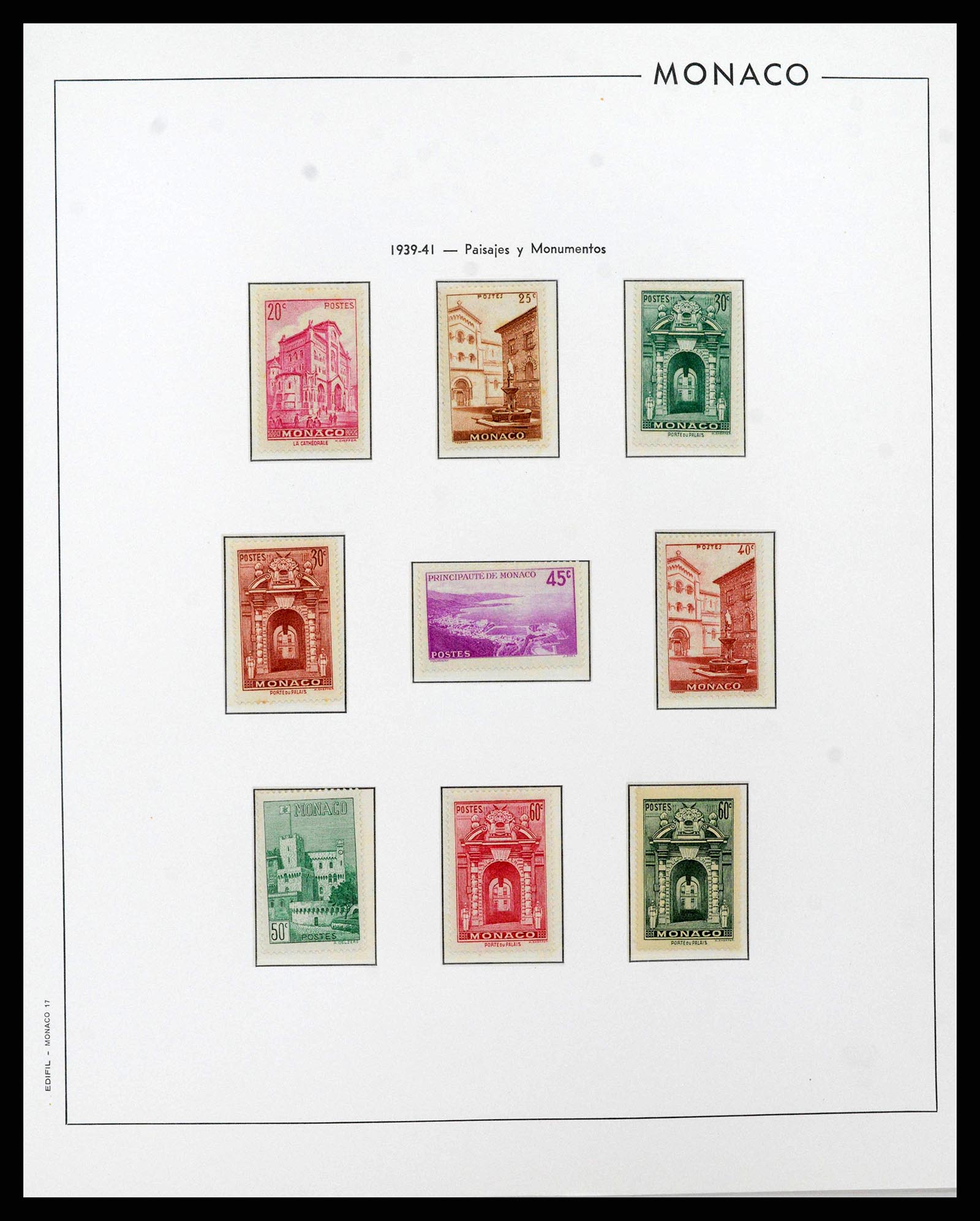 38283 0017 - Postzegelverzameling 38283 Monaco 1885-1989.