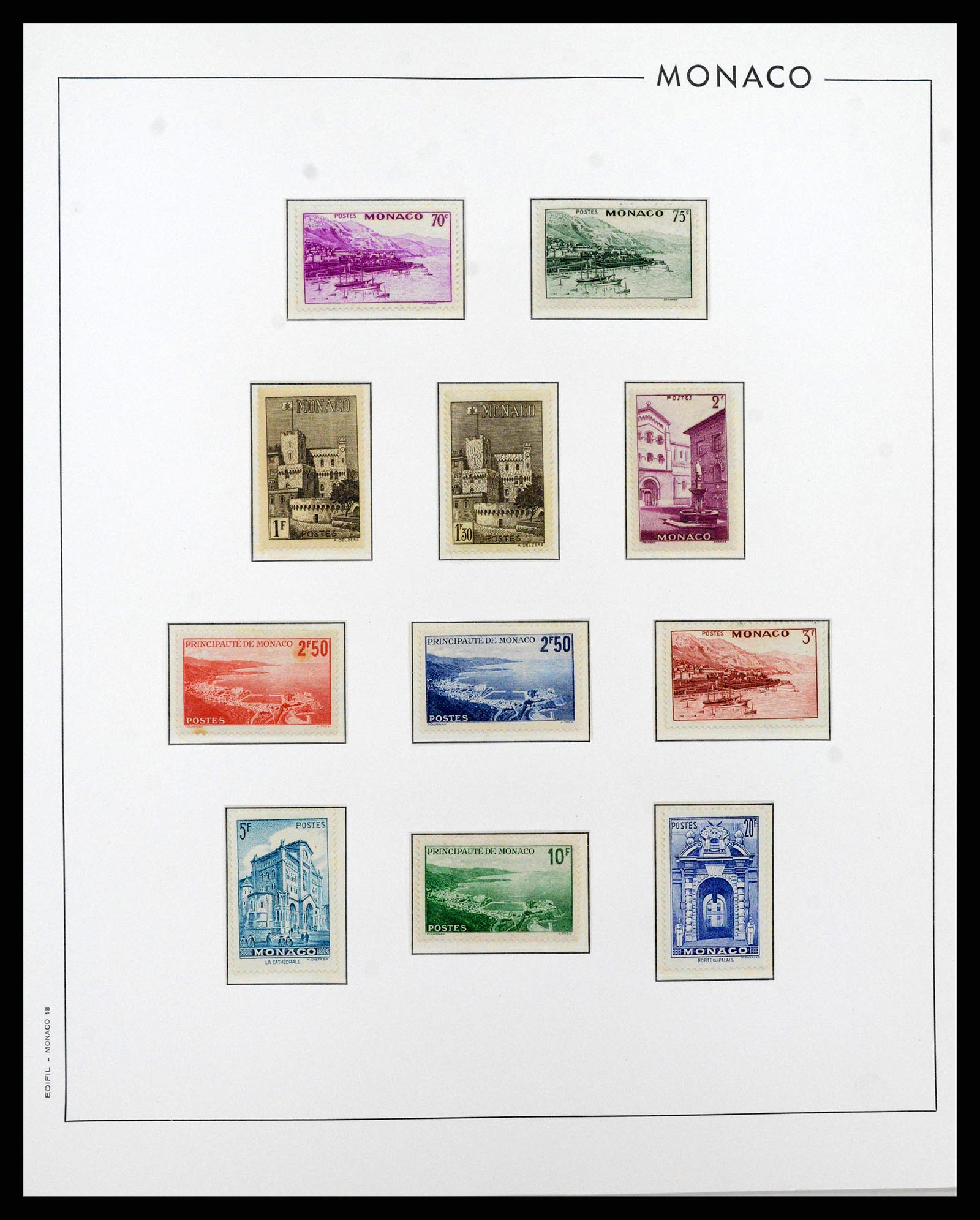 38283 0018 - Postzegelverzameling 38283 Monaco 1885-1989.
