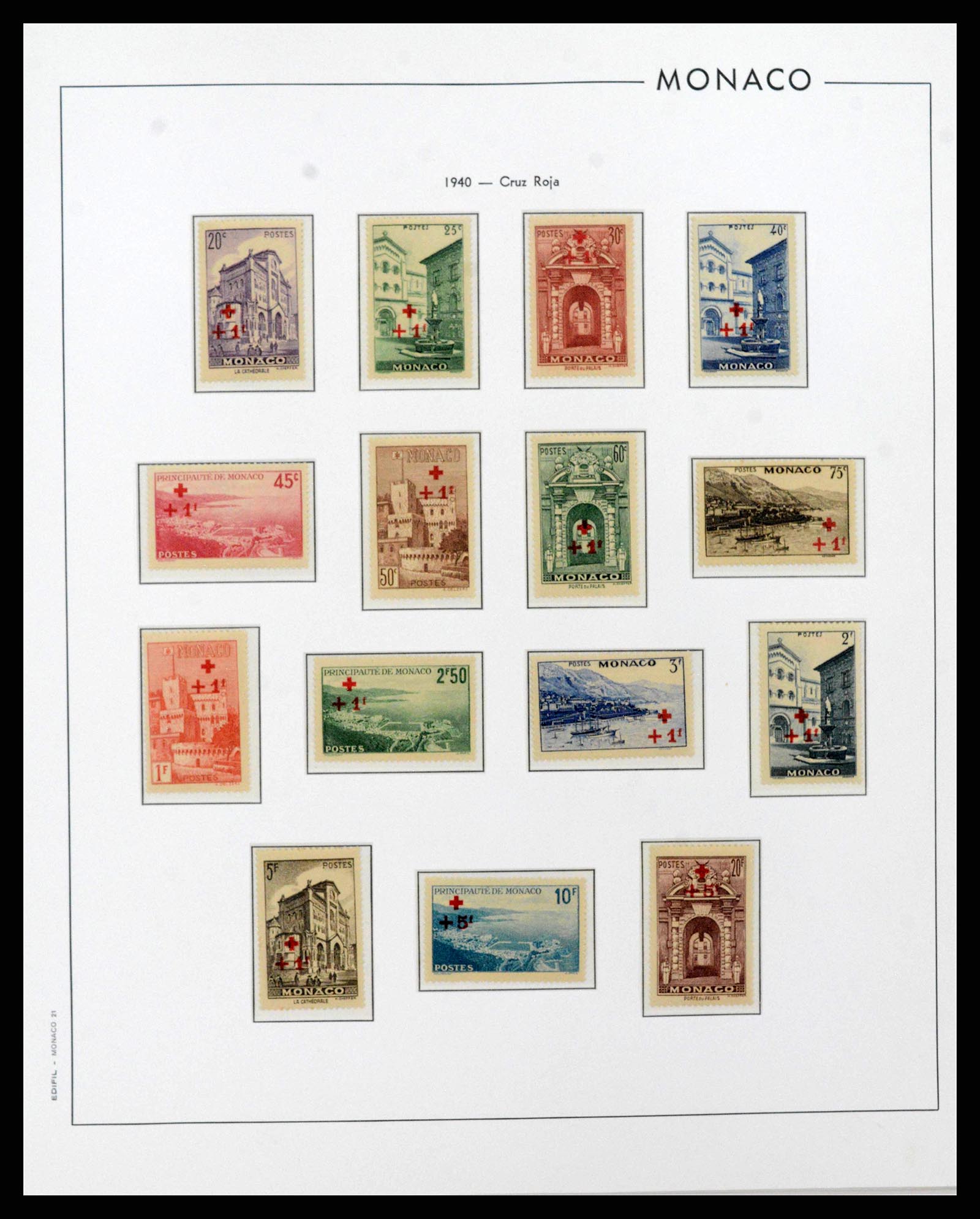 38283 0020 - Postzegelverzameling 38283 Monaco 1885-1989.
