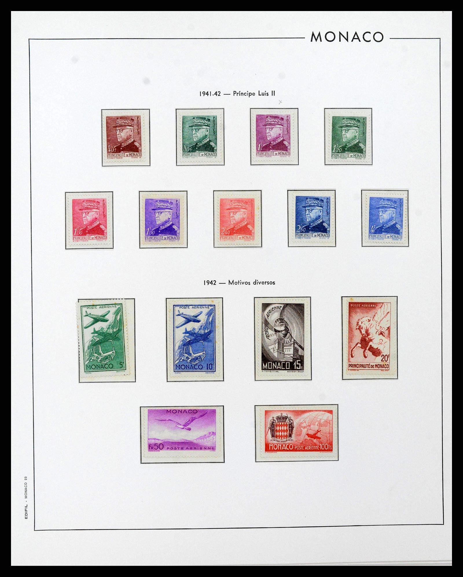 38283 0022 - Stamp collection 38283 Monaco 1885-1989.
