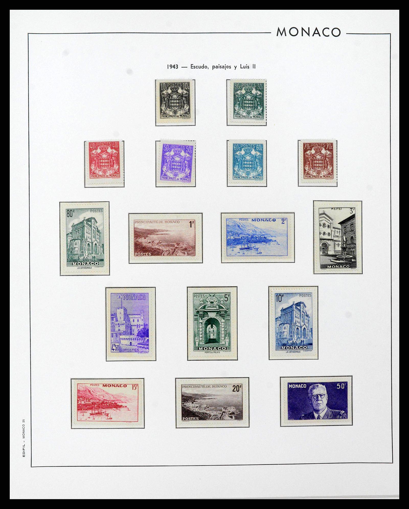 38283 0024 - Stamp collection 38283 Monaco 1885-1989.
