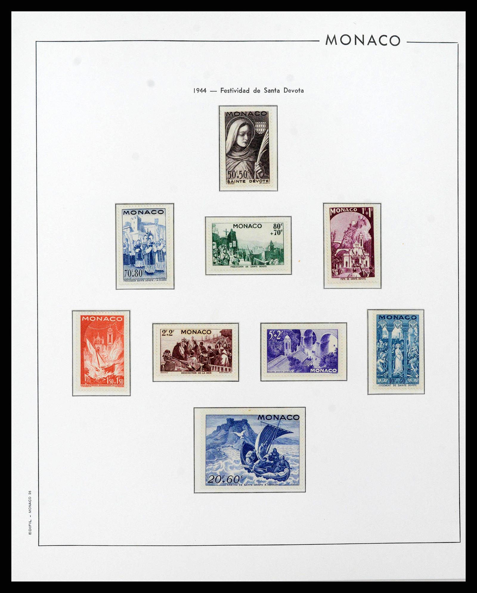38283 0025 - Stamp collection 38283 Monaco 1885-1989.