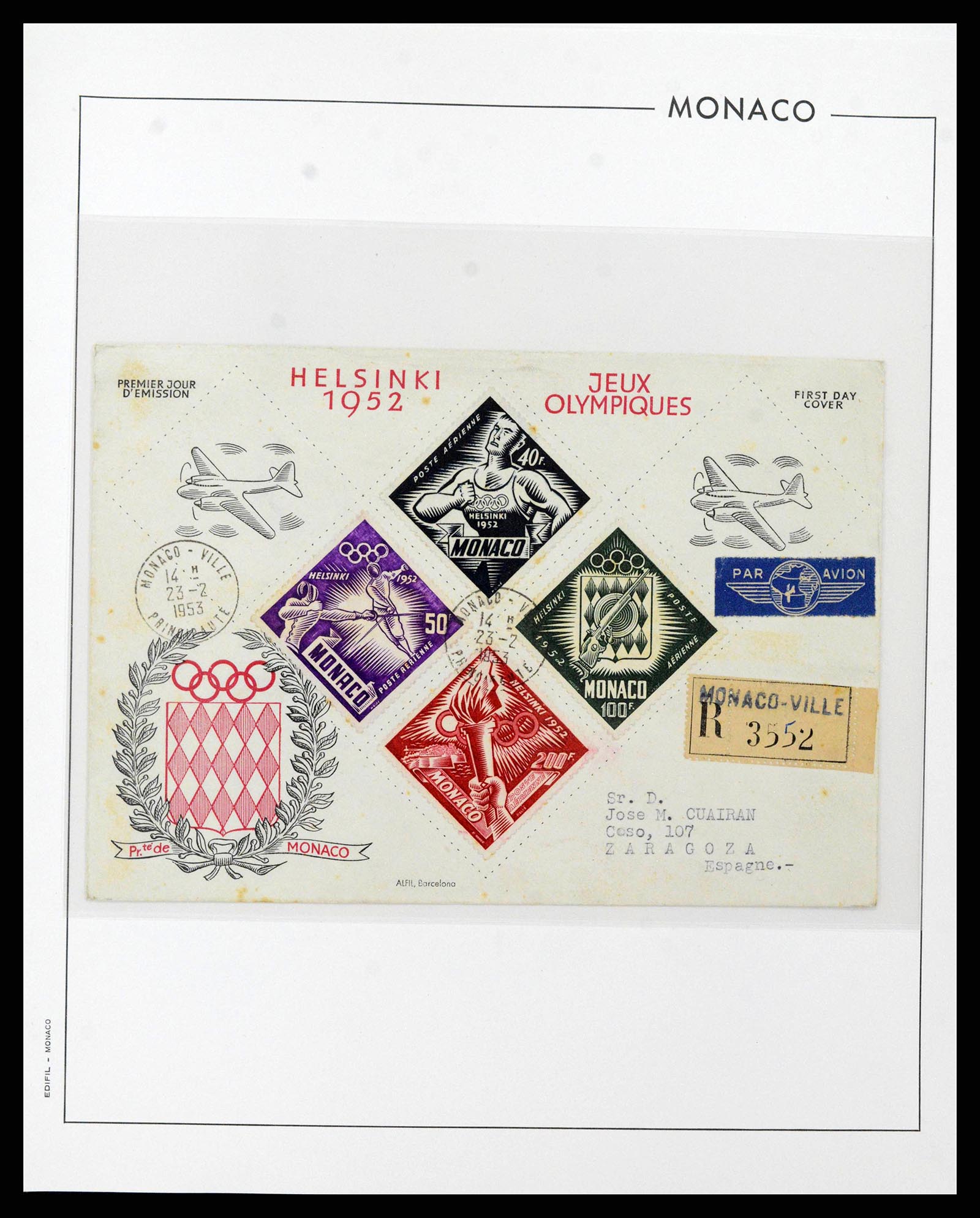38283 0043 - Postzegelverzameling 38283 Monaco 1885-1989.