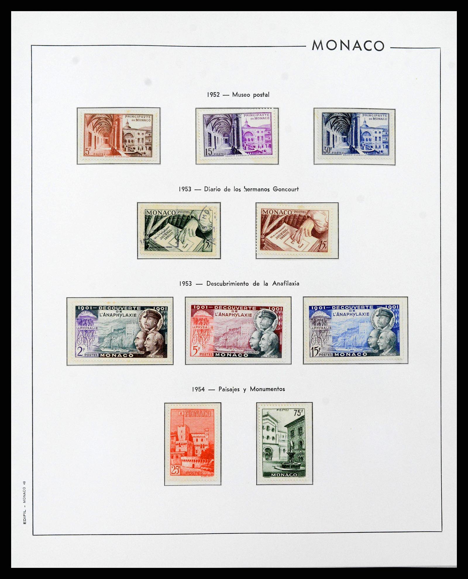 38283 0045 - Postzegelverzameling 38283 Monaco 1885-1989.