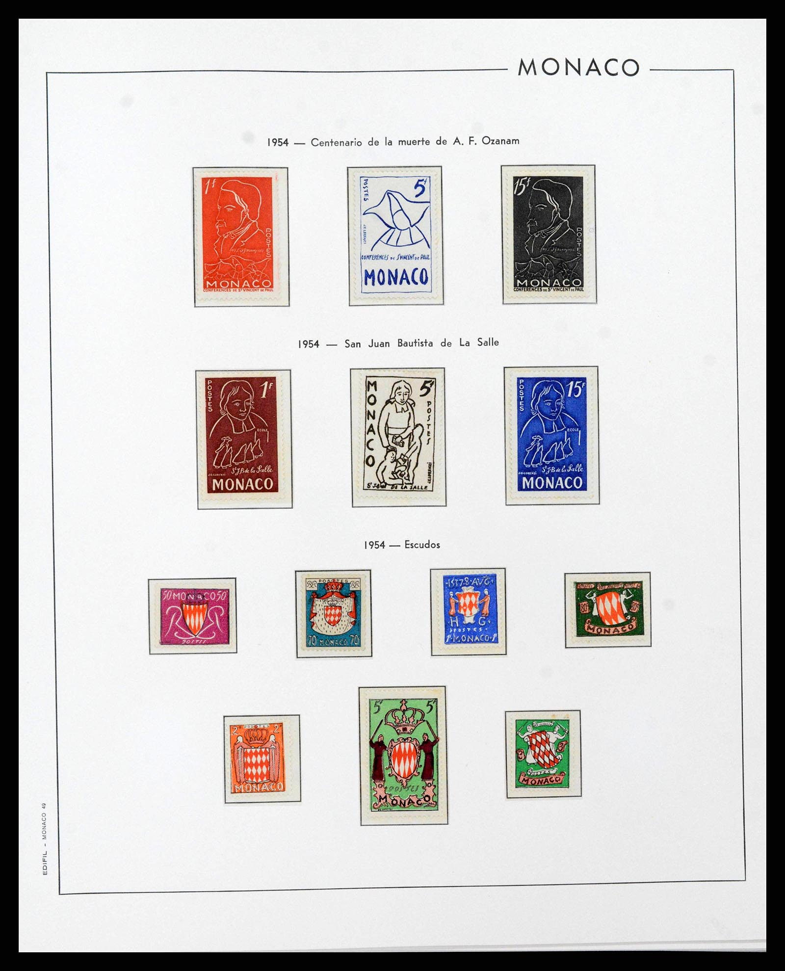 38283 0046 - Postzegelverzameling 38283 Monaco 1885-1989.