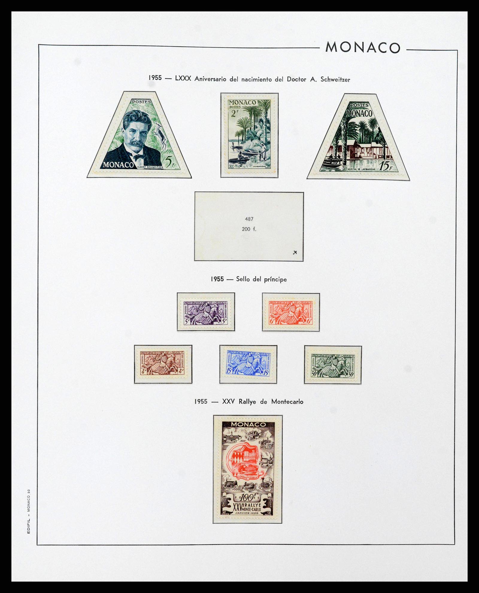 38283 0047 - Postzegelverzameling 38283 Monaco 1885-1989.