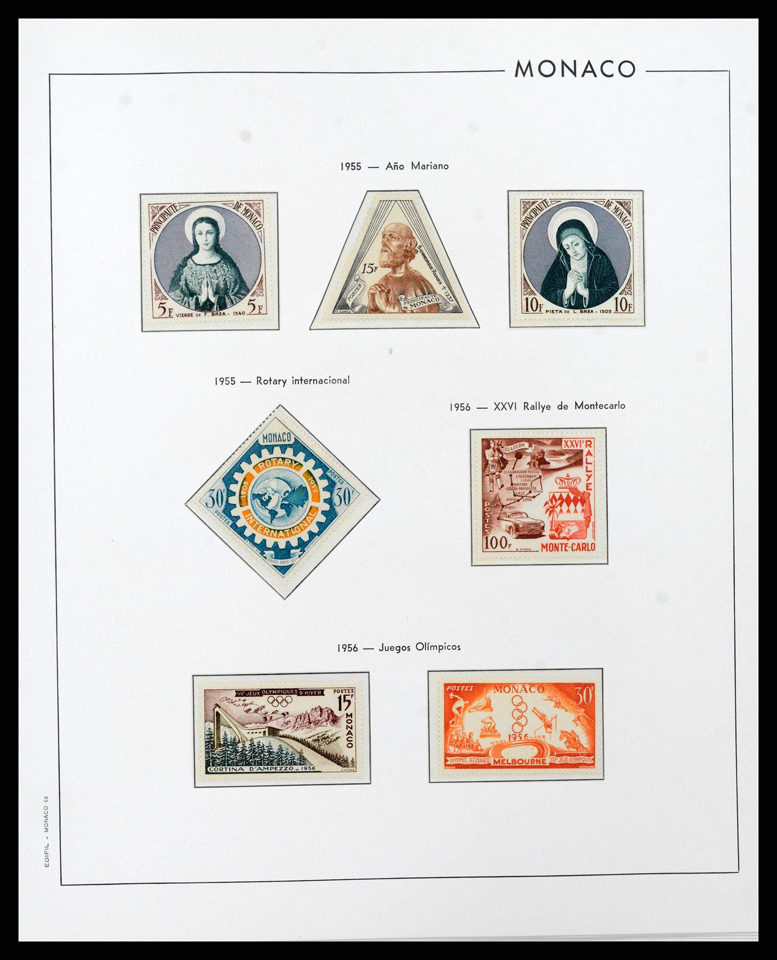 38283 0050 - Postzegelverzameling 38283 Monaco 1885-1989.
