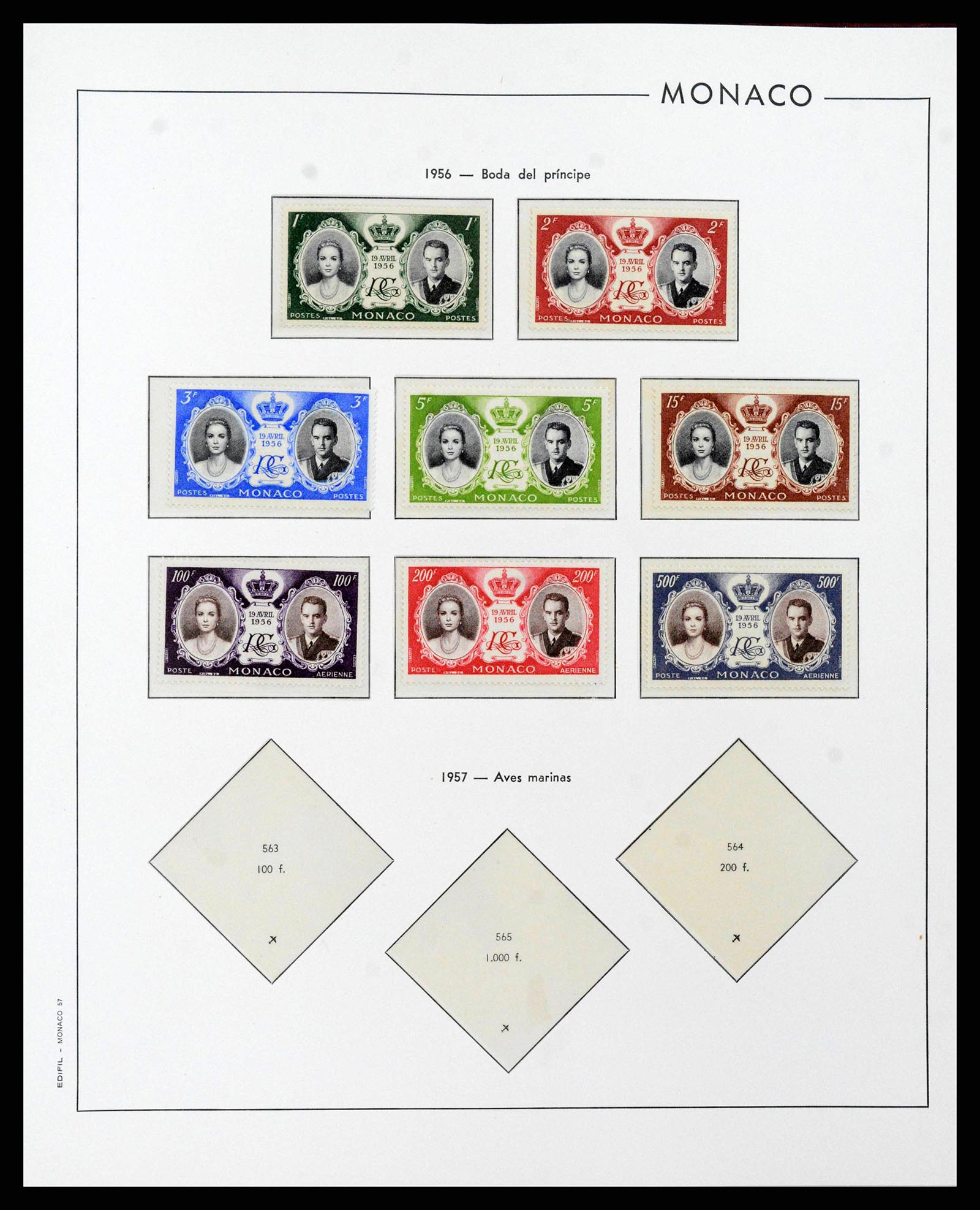 38283 0052 - Postzegelverzameling 38283 Monaco 1885-1989.