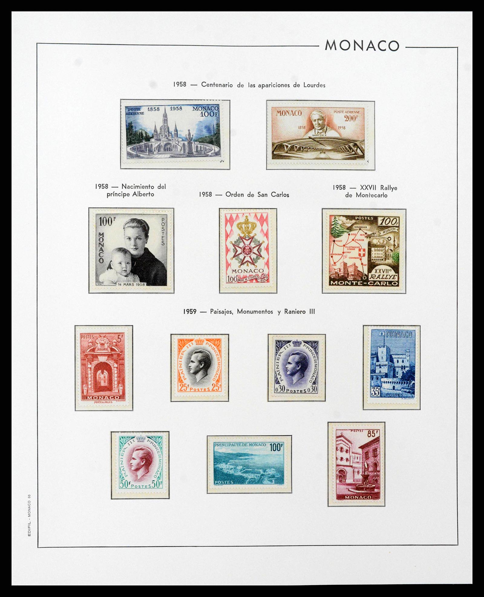 38283 0056 - Postzegelverzameling 38283 Monaco 1885-1989.