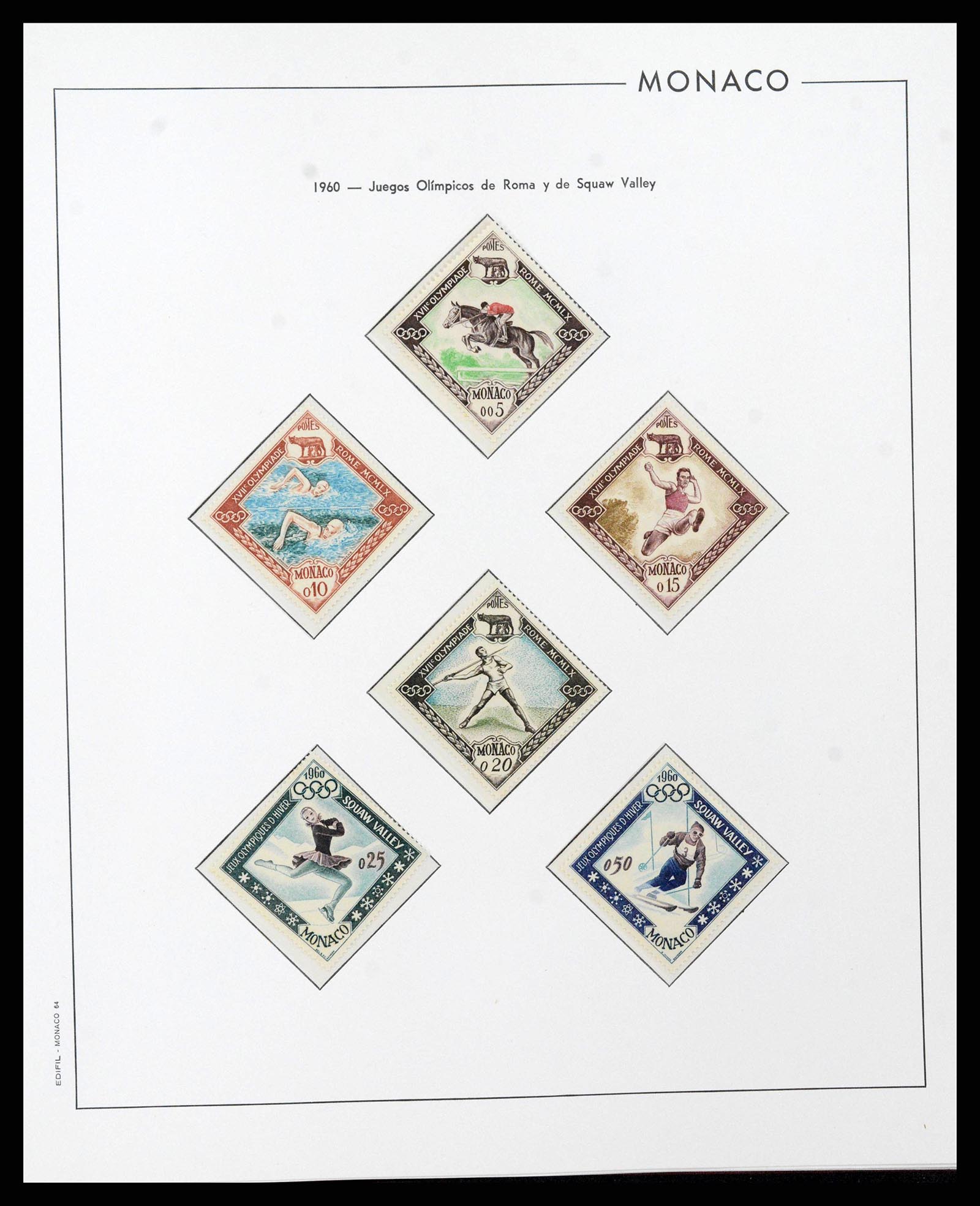38283 0060 - Postzegelverzameling 38283 Monaco 1885-1989.