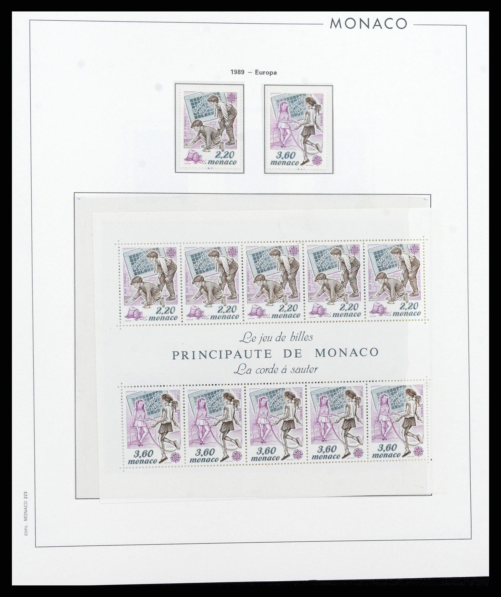 38283 0221 - Stamp collection 38283 Monaco 1885-1989.