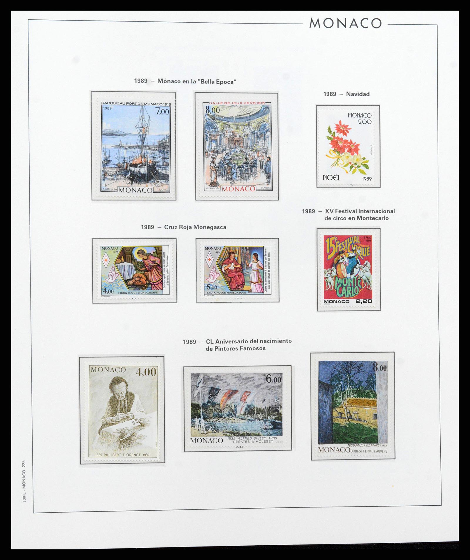 38283 0223 - Stamp collection 38283 Monaco 1885-1989.