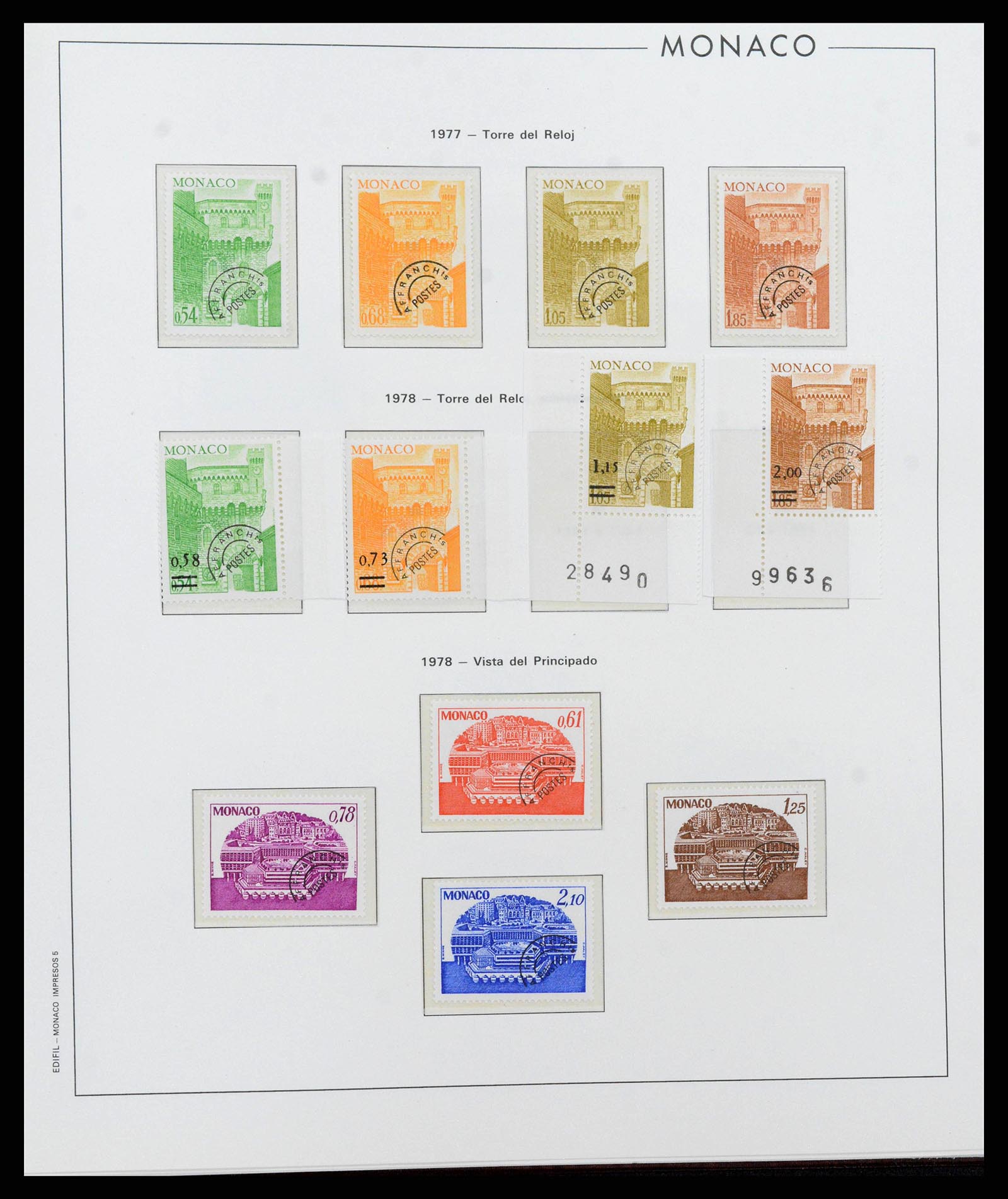 38283 0226 - Stamp collection 38283 Monaco 1885-1989.