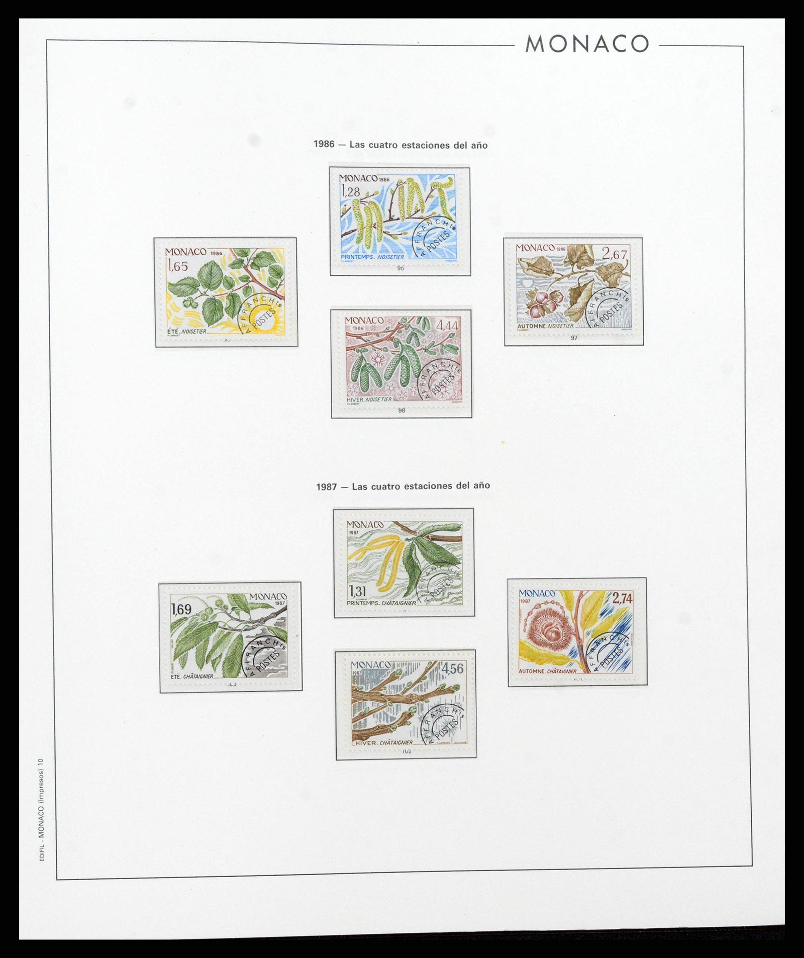 38283 0231 - Stamp collection 38283 Monaco 1885-1989.