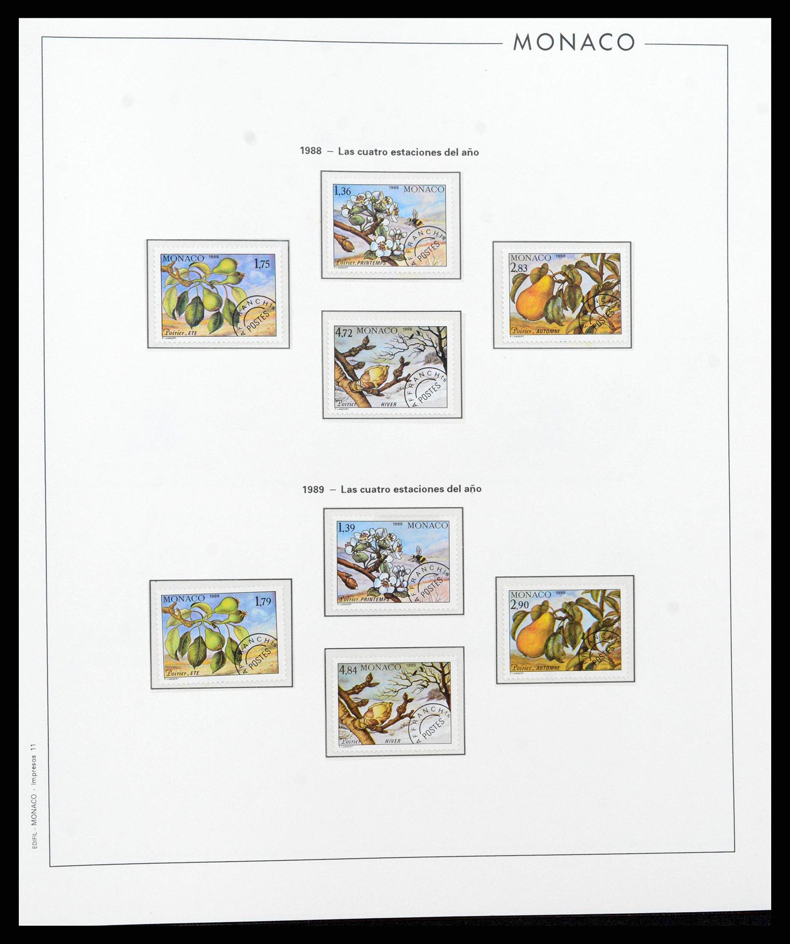 38283 0232 - Stamp collection 38283 Monaco 1885-1989.